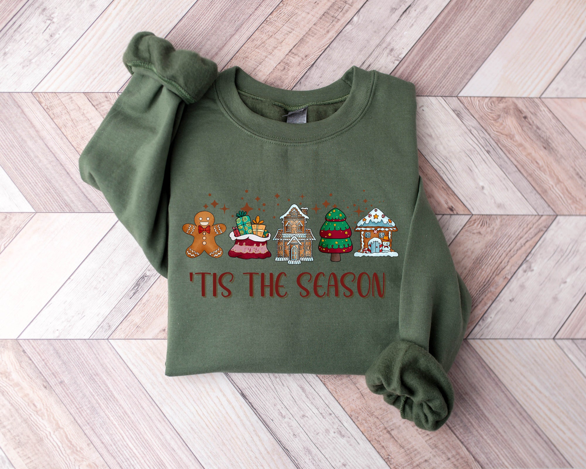 Merry Christmas & Gingerbread Season Sweatshirt image 3