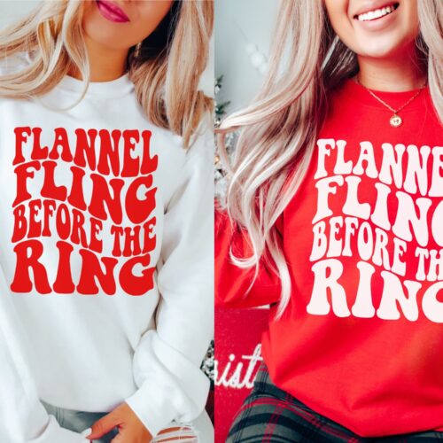 Flannel Fling Bachelorette: Winter Sweatshirts Retro Bridal Christmas image 0