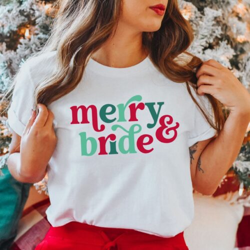 Funny Christmas Bachelorette Shirts: Gift for Bride Winter Wedding image 0