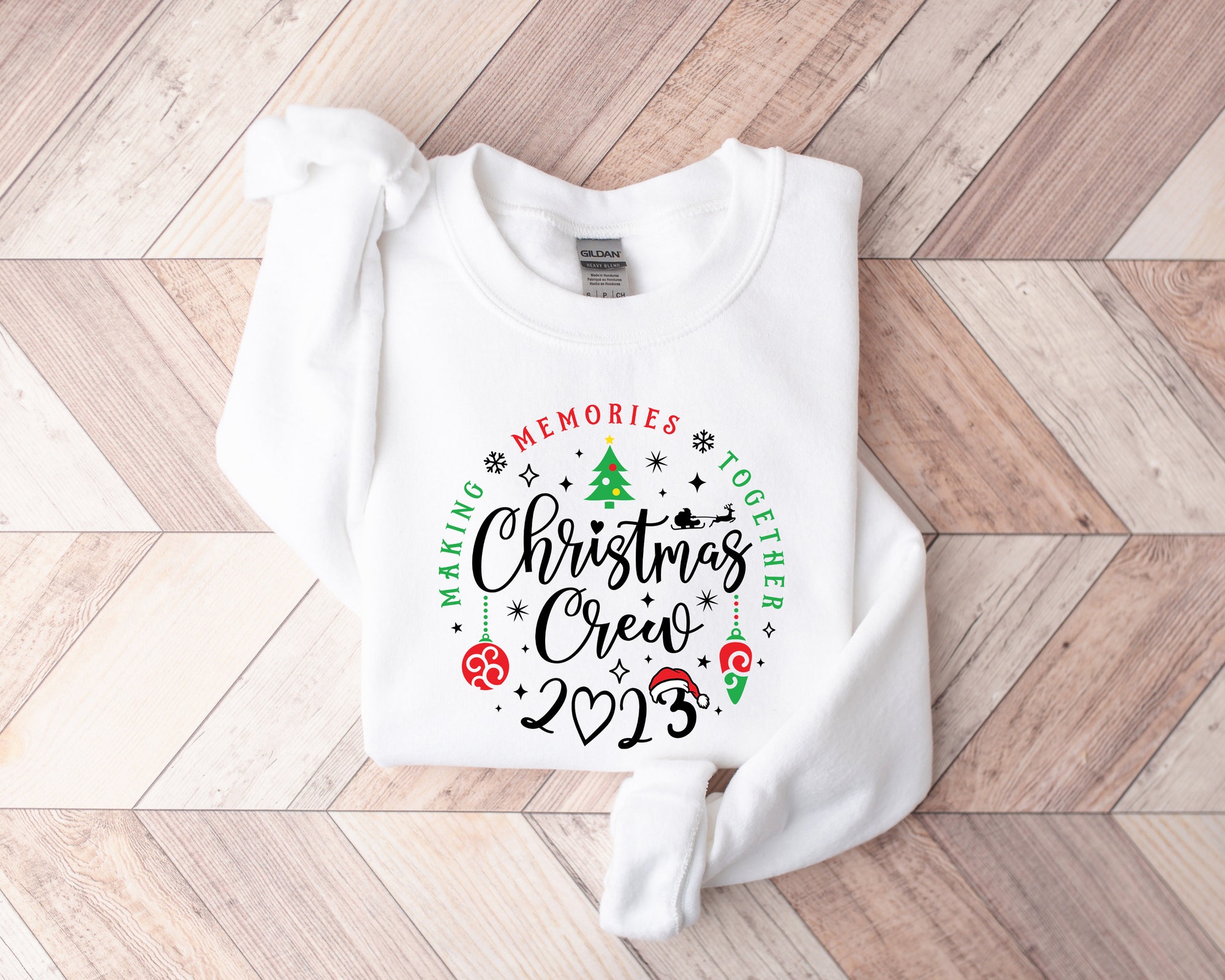 2024 Family Christmas Matching Sweatshirt Funny Christmas Winter Family Sweater image 2