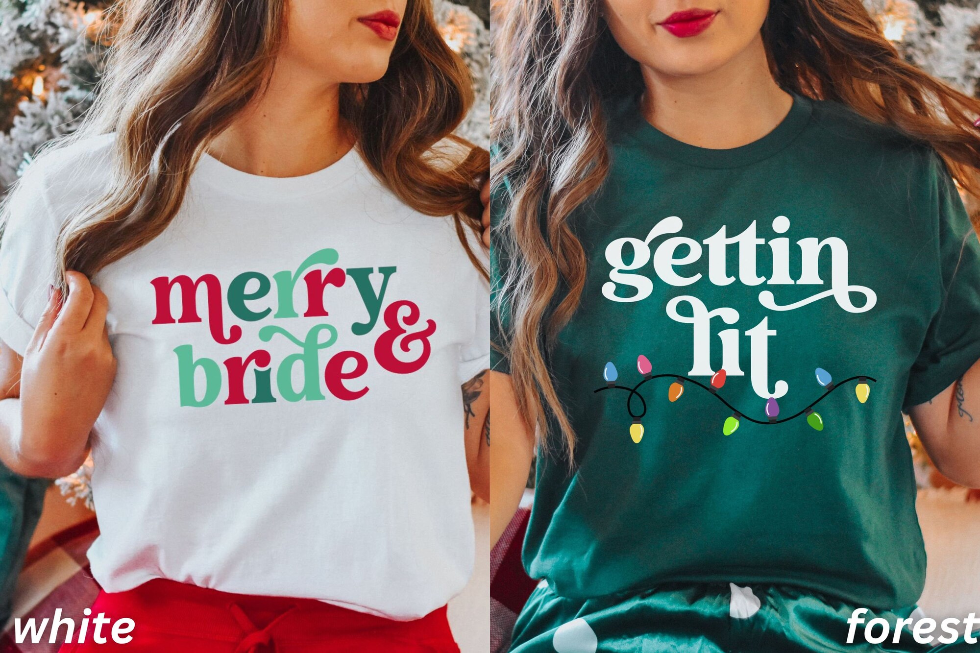 Funny Christmas Bachelorette Shirts: Gift for Bride Winter Wedding image 1