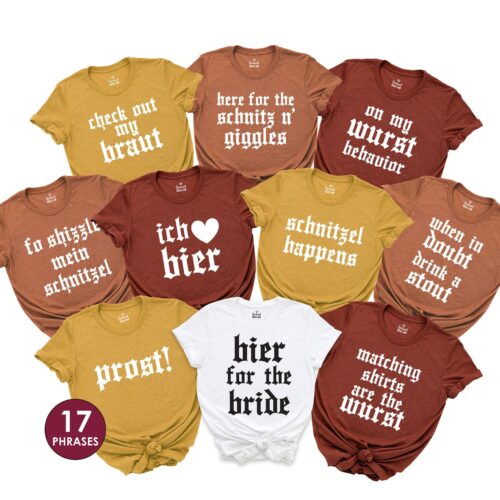 Oktoberfest: Funny Shirts & Matching Drinking Gear Funny Bachelorette Party Shirts image 0