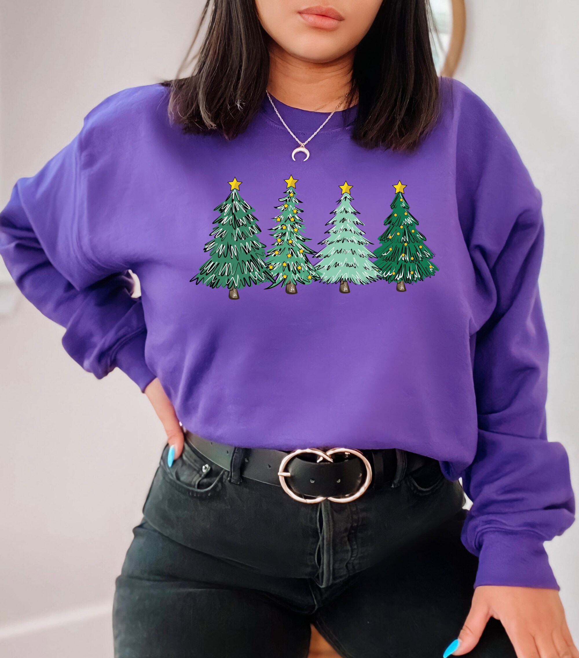 Christmas Sweatshirt - Women's Festive Crewneck Pullover image 5