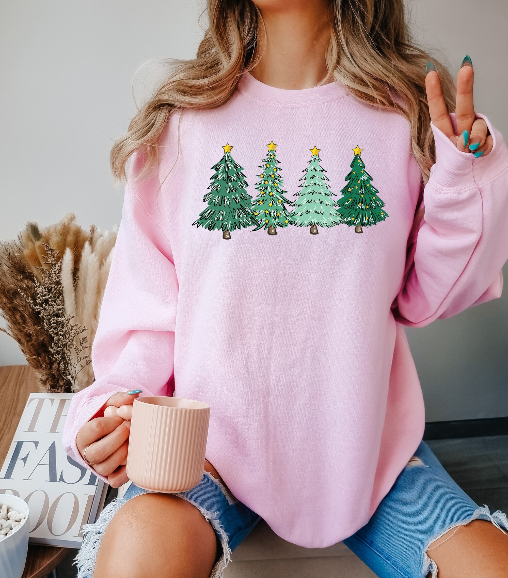 Christmas Sweatshirt - Women's Festive Crewneck Pullover image 1