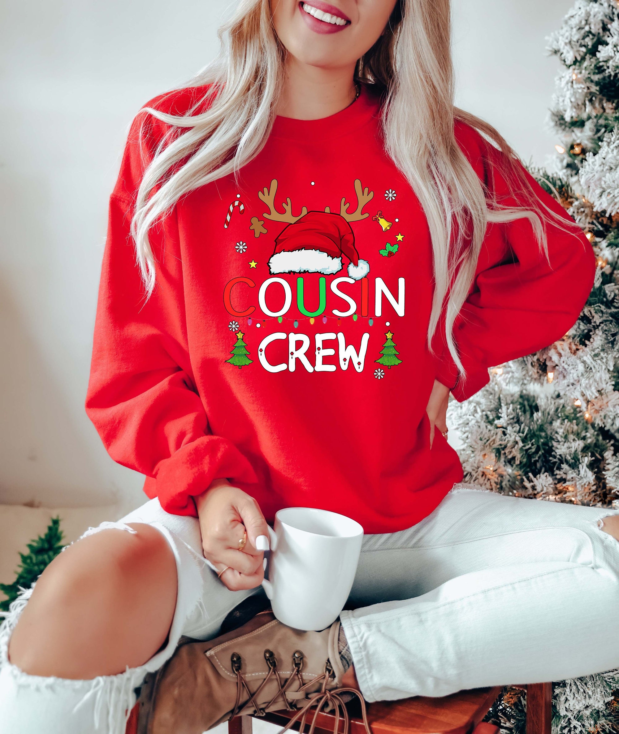 Christmas Cousin Crew Shirt | Cousin's Holiday Tee & Gift image 4