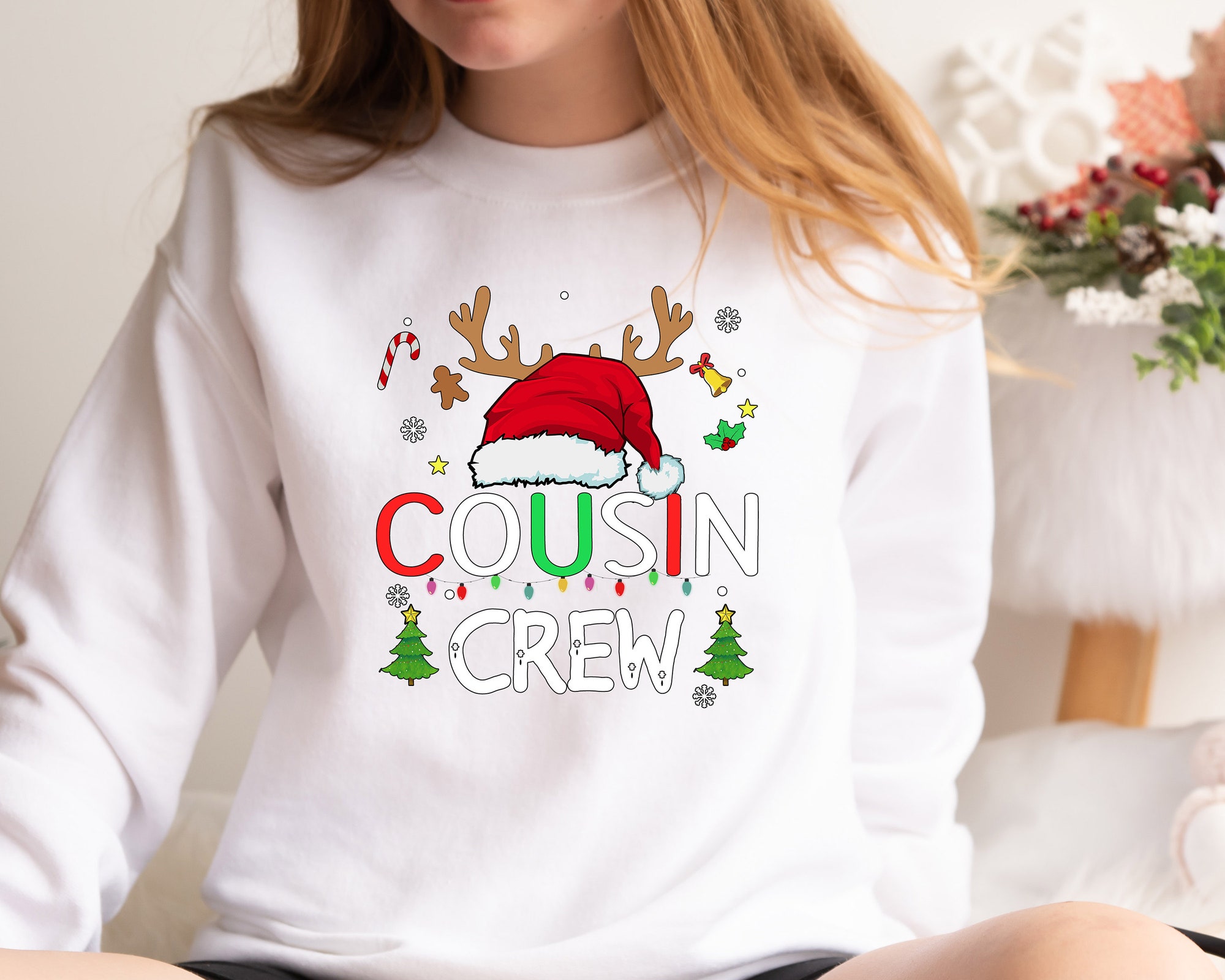 Christmas Cousin Crew Shirt | Cousin's Holiday Tee & Gift image 2