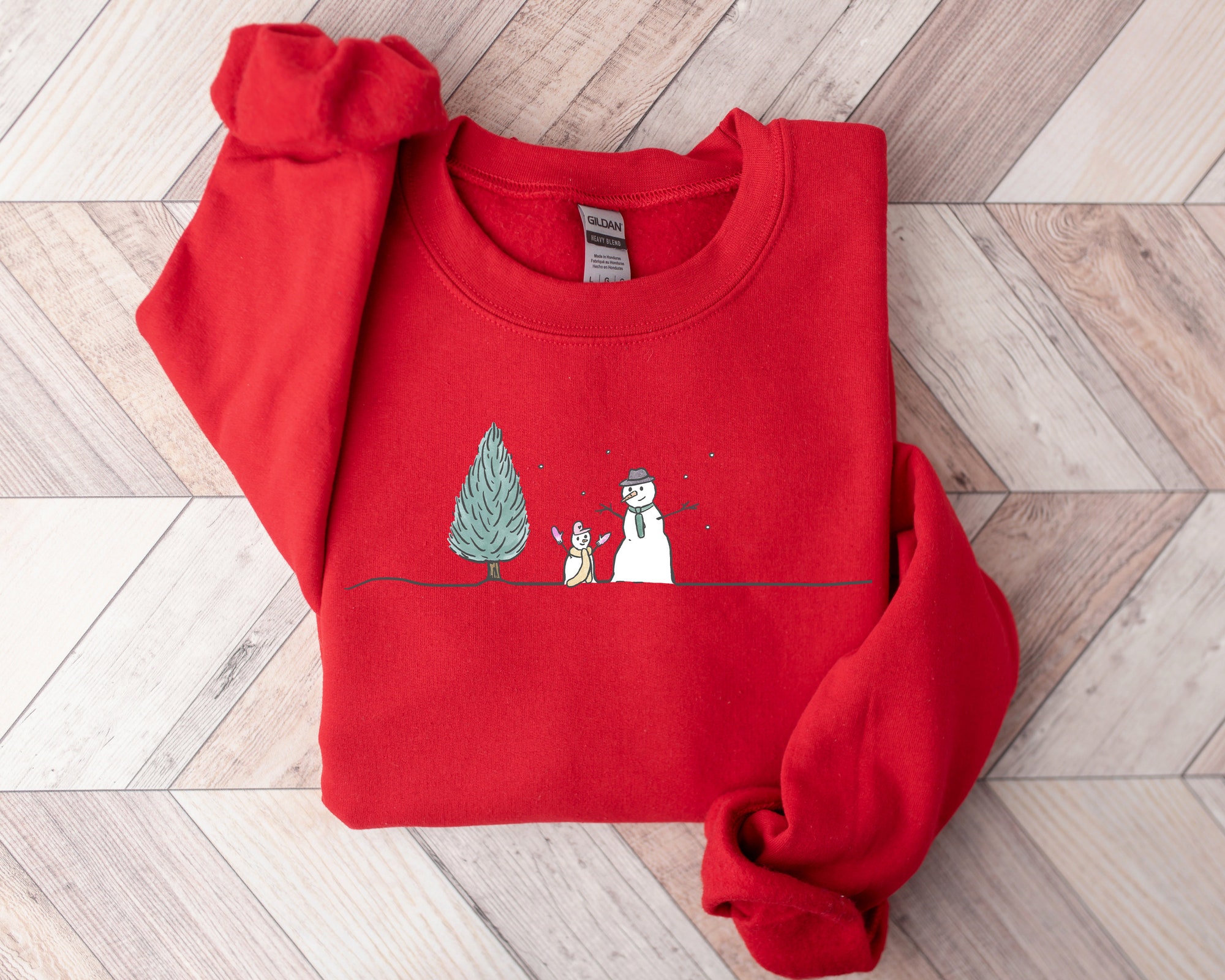 Christmas Snowman Sweatshirt | Snowman T-Shirt image 3