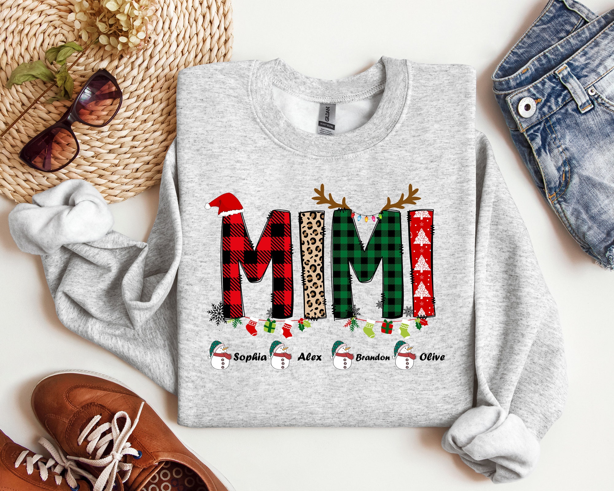 Custom Mimi Sweatshirt - Christmas Gift for Mimi image 0
