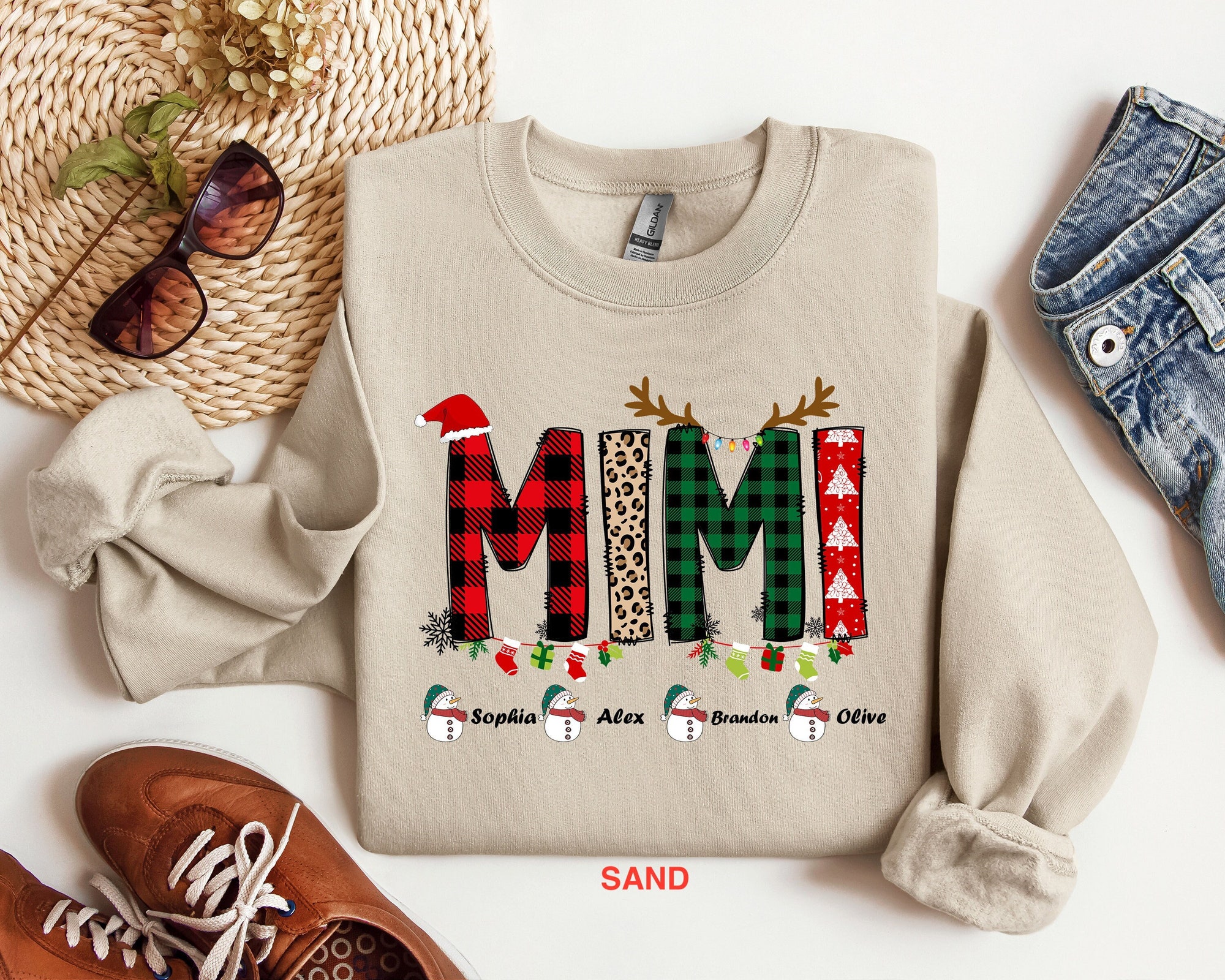 Custom Mimi Sweatshirt - Christmas Gift for Mimi image 1