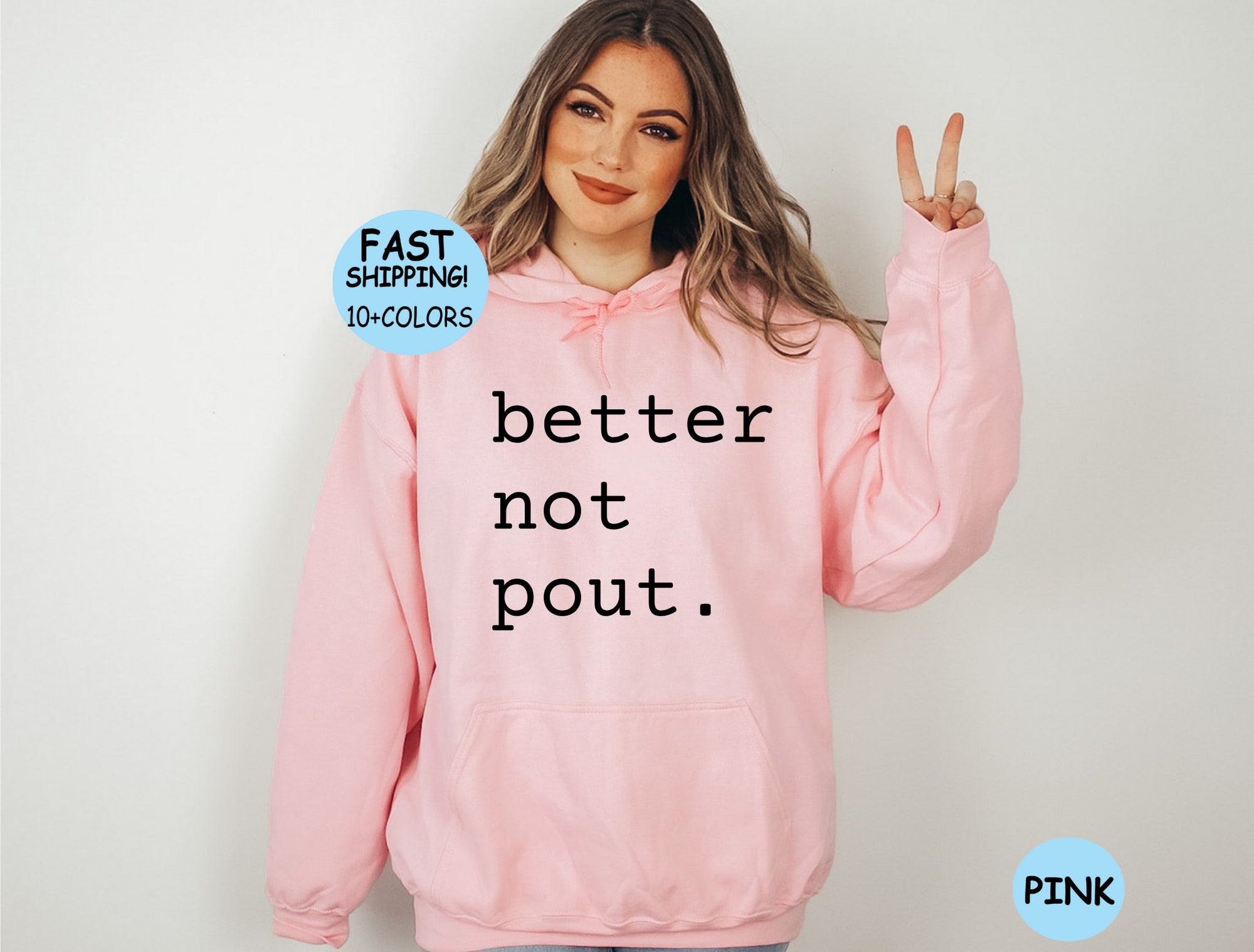 Better Not Pout Christmas Sweatshirt Funny Hoodie Xmas Sweaters image 9