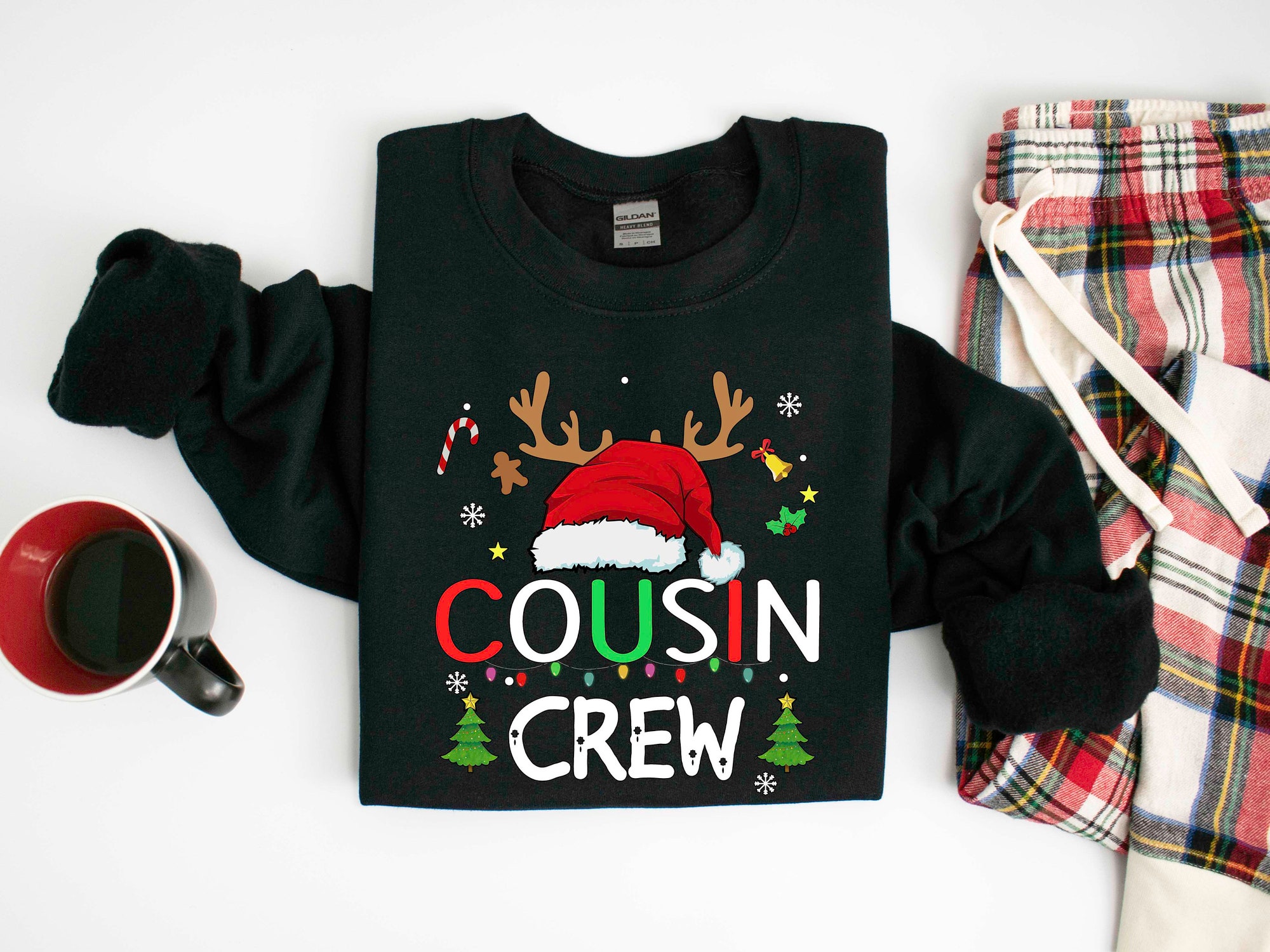 Christmas Cousin Crew Shirt | Cousin's Holiday Tee & Gift image 1