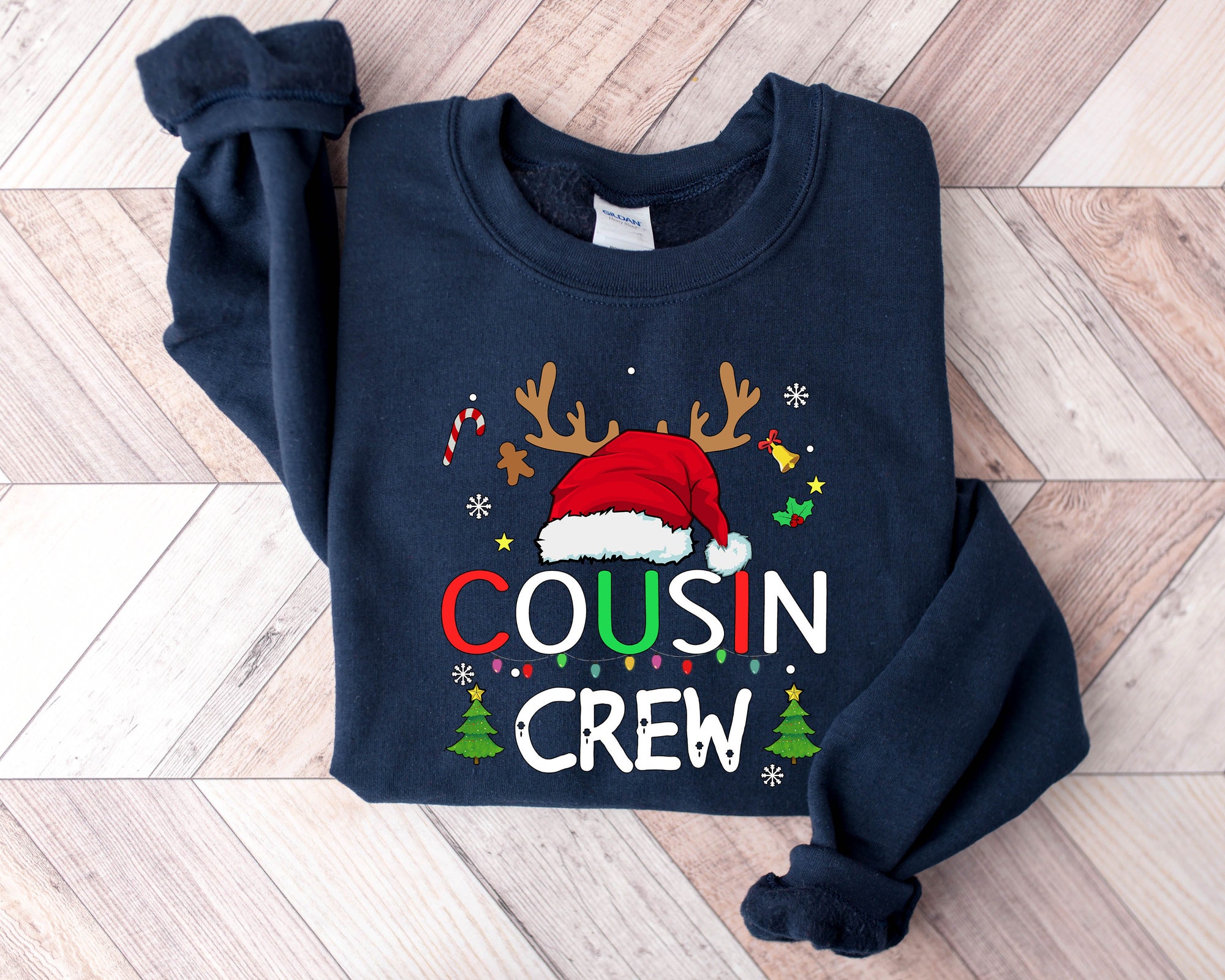 Christmas Cousin Crew Shirt | Cousin's Holiday Tee & Gift image 3