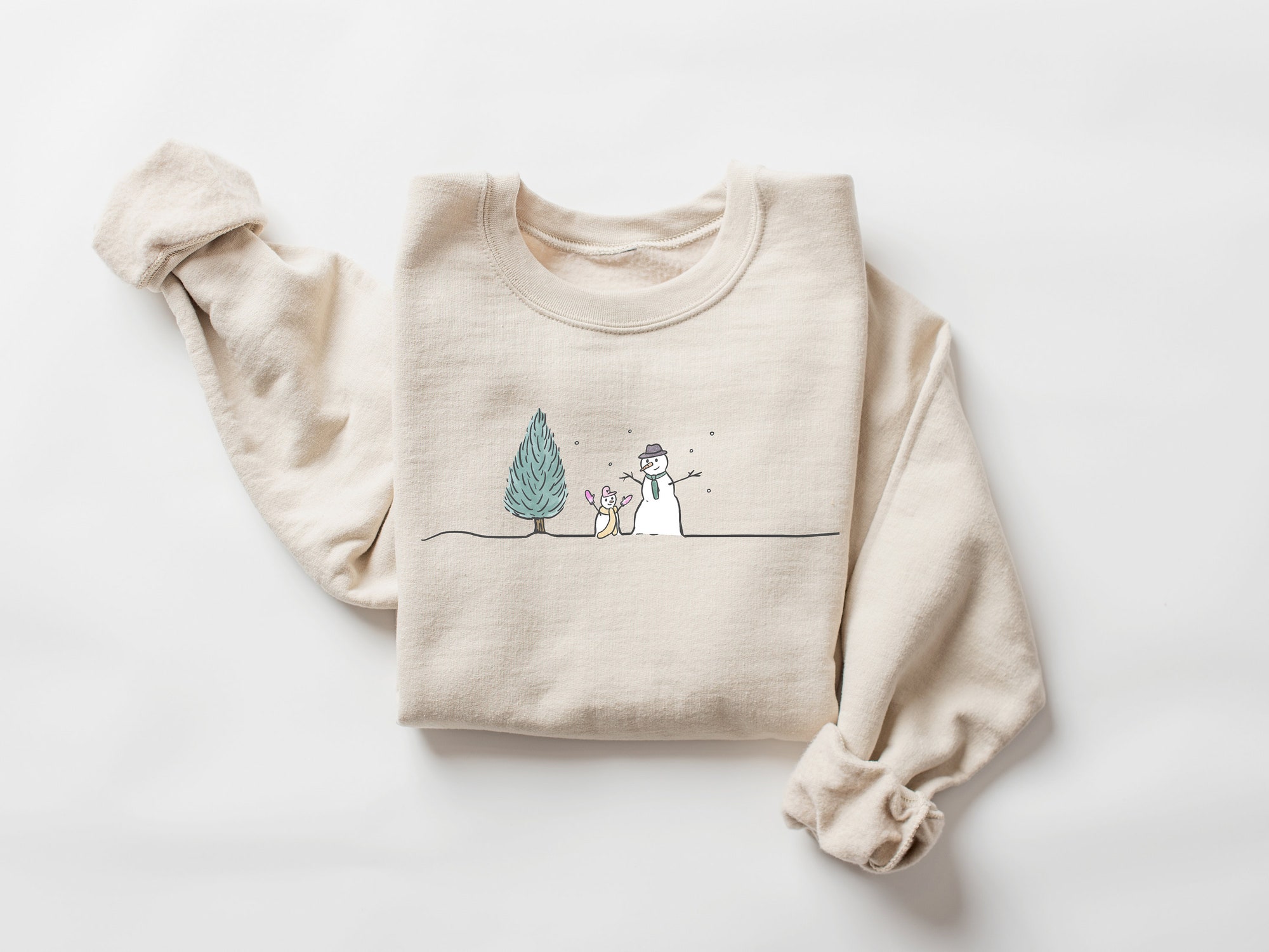 Christmas Snowman Sweatshirt | Snowman T-Shirt image 1