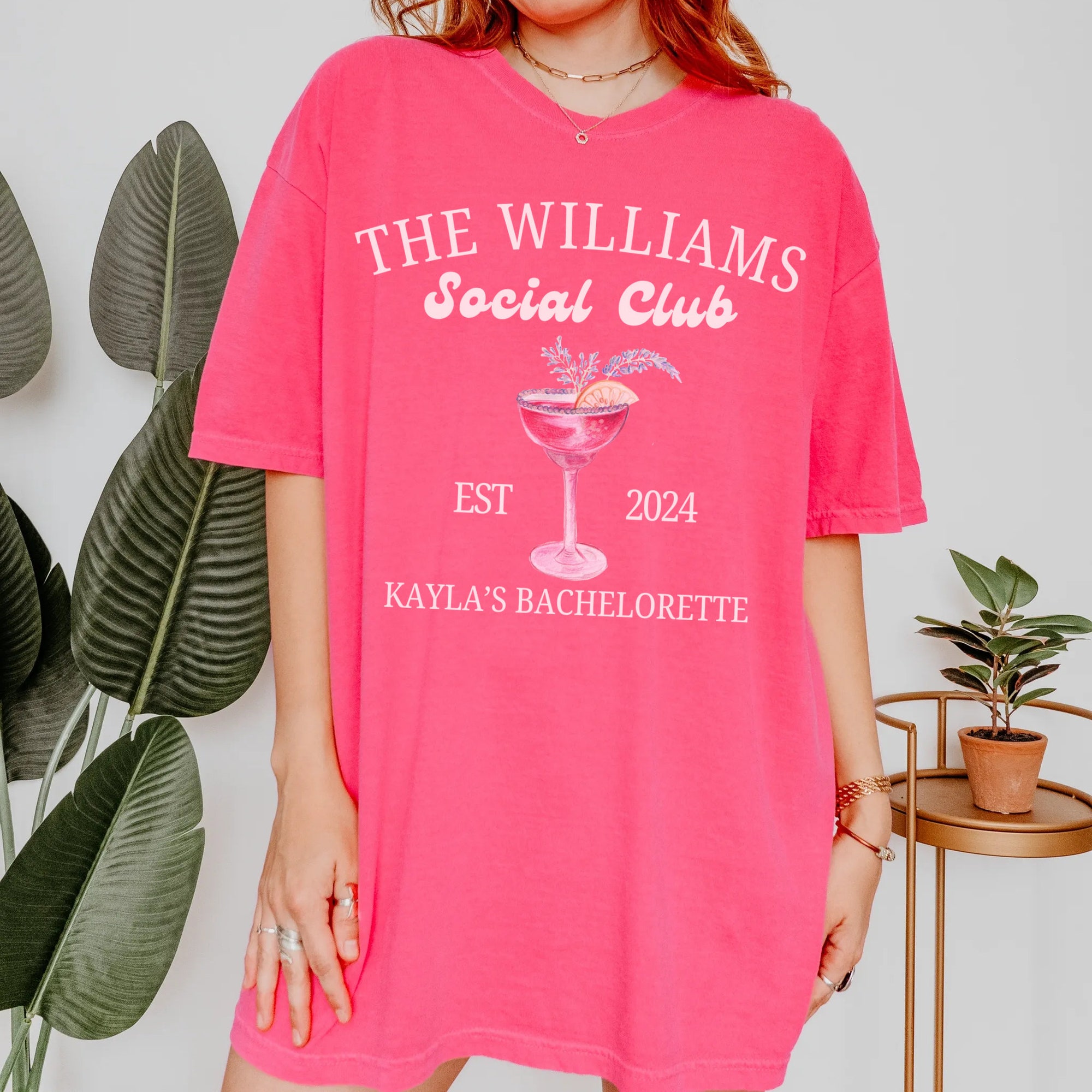 Personalized Pink Bachelorette Shirt image 4