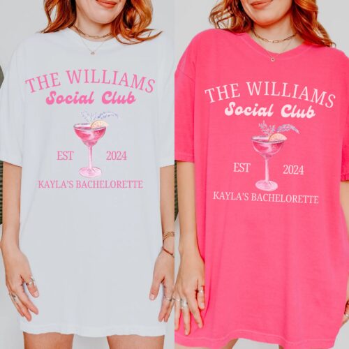 Personalized Pink Bachelorette Shirt image 0