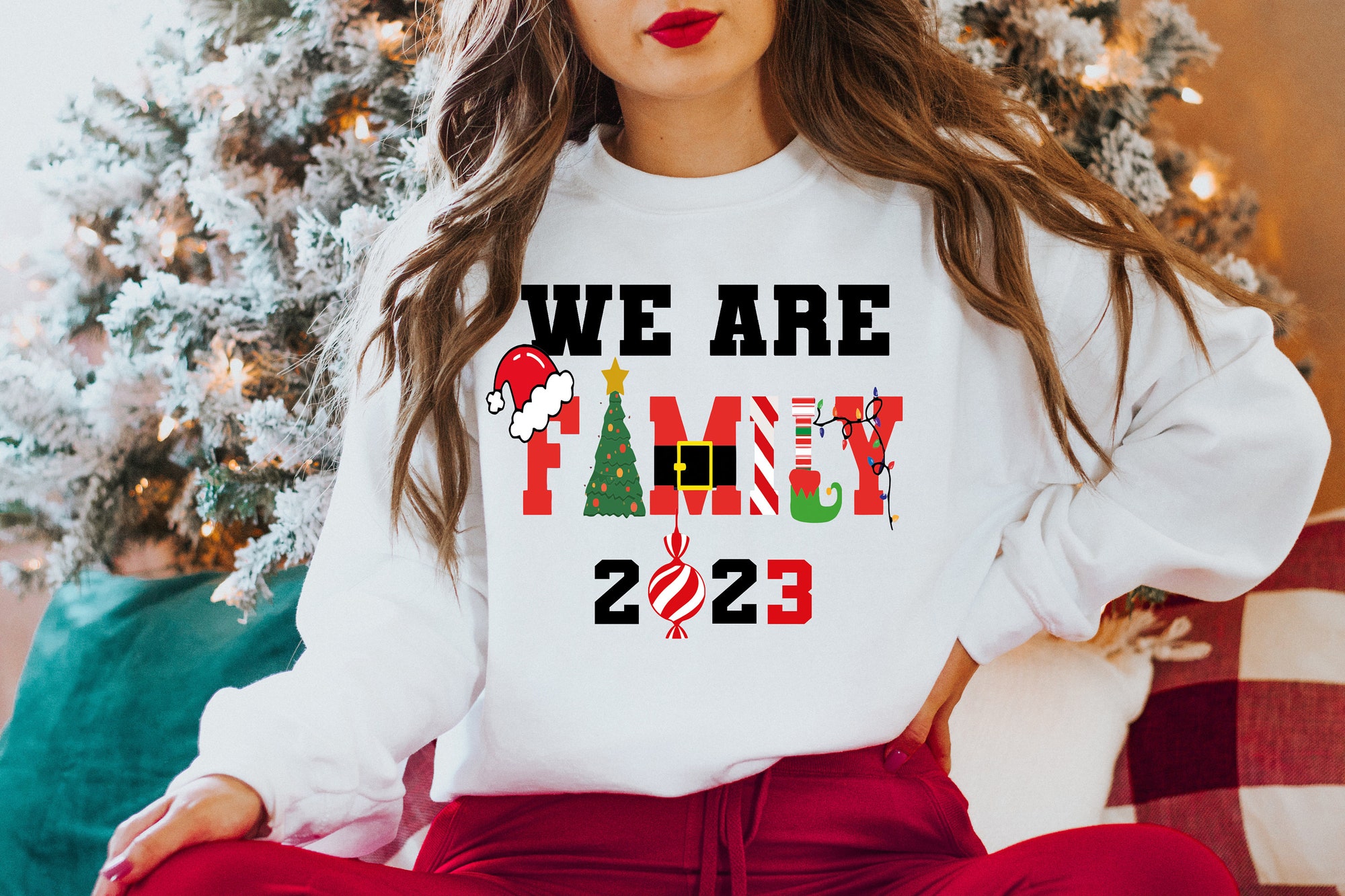 We Are Family Shirt, Matching Christmas Shirts, Christmas Family Shirts, Family Christmas Gifts, Family Christmas Matching Shirts, Xmas Gift image 3