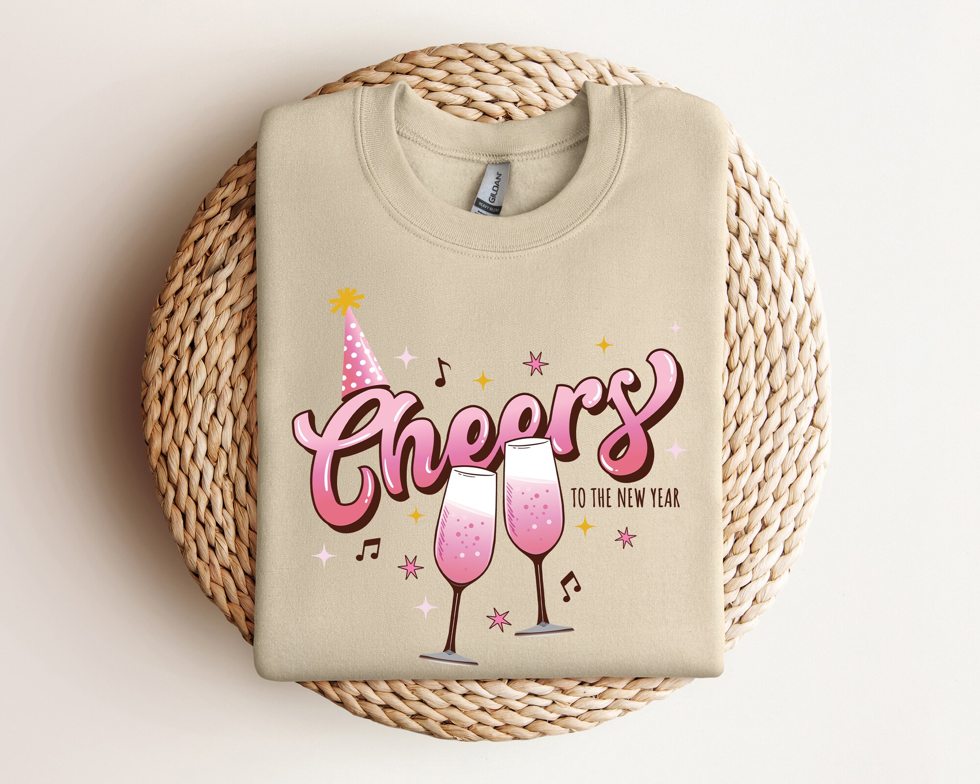 Cheers To The New Year Sweatshirt 2024 Happy New Year Shirt New Years Christmas image 1