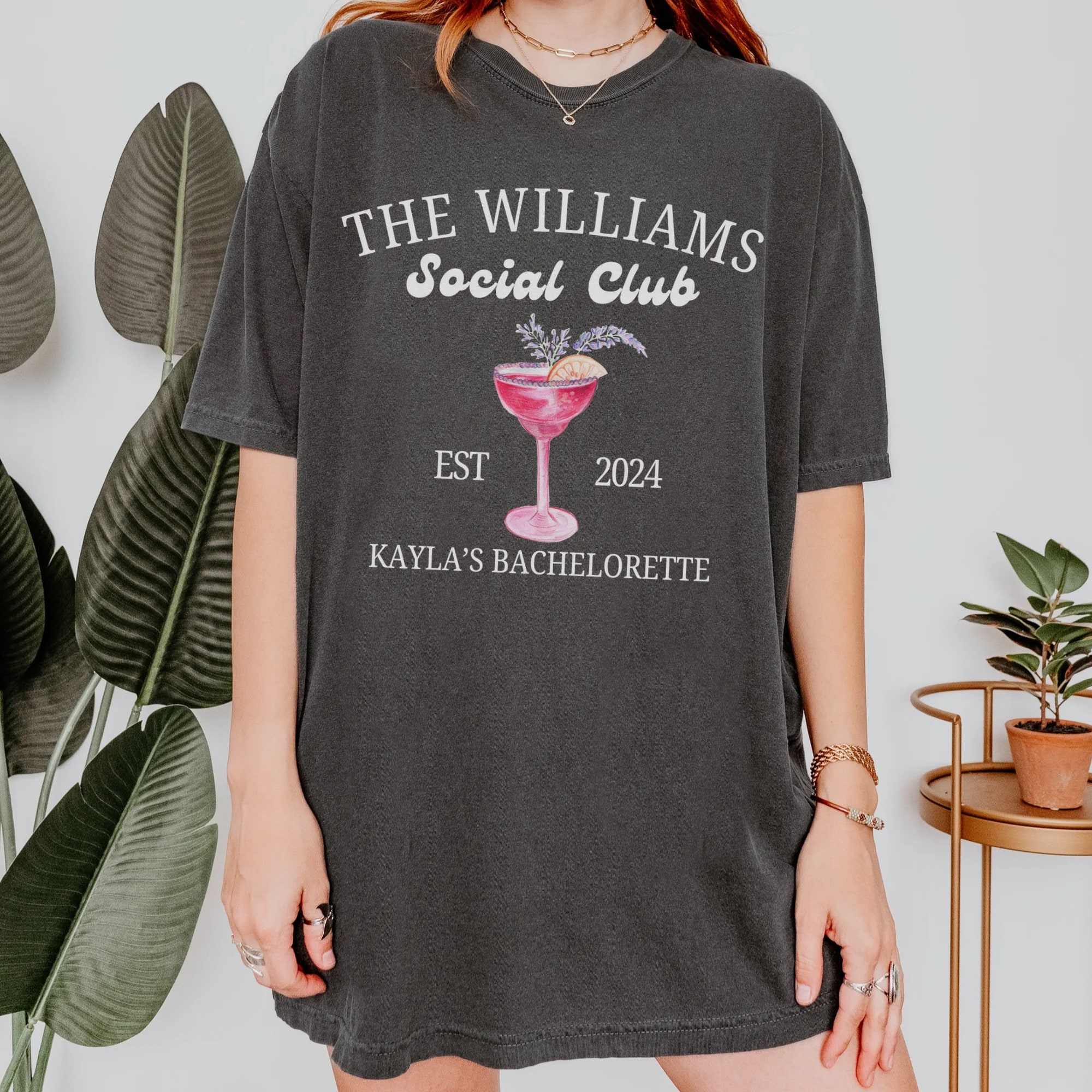 Personalized Pink Bachelorette Shirt image 3