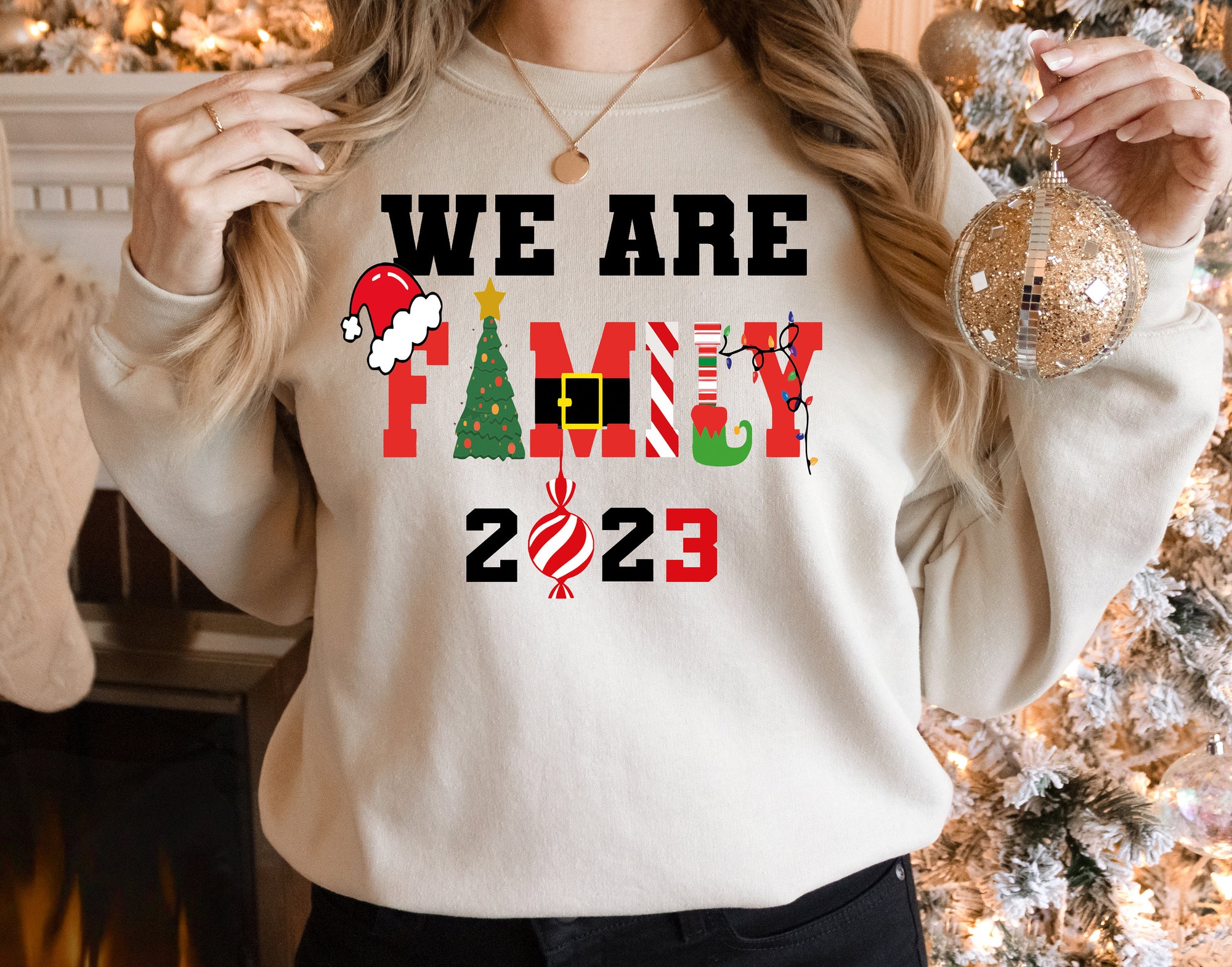 We Are Family Shirt, Matching Christmas Shirts, Christmas Family Shirts, Family Christmas Gifts, Family Christmas Matching Shirts, Xmas Gift image 2