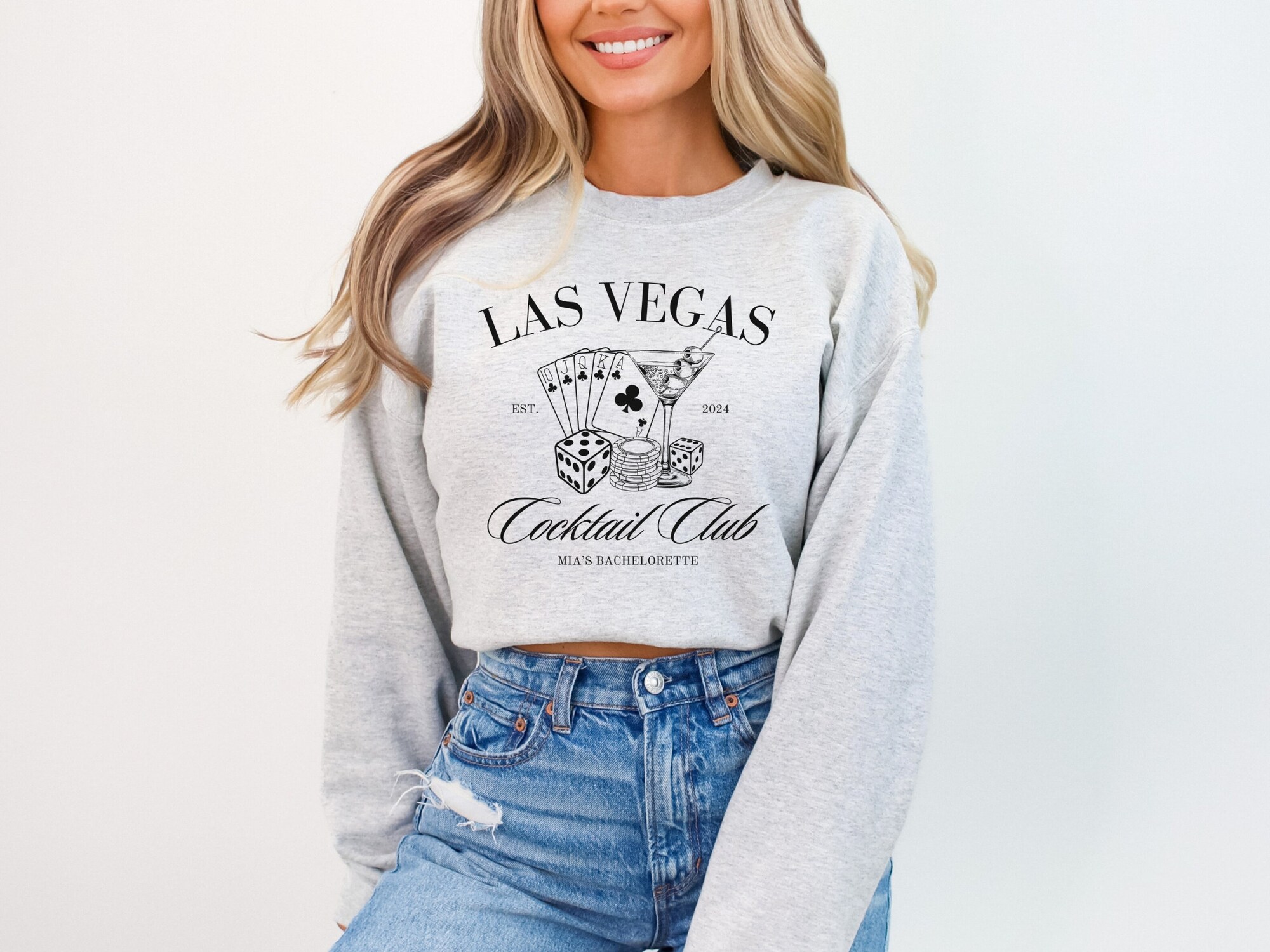 Las Vegas Bachelorette - Custom Bridal Sweatshirt & Gifts image 2