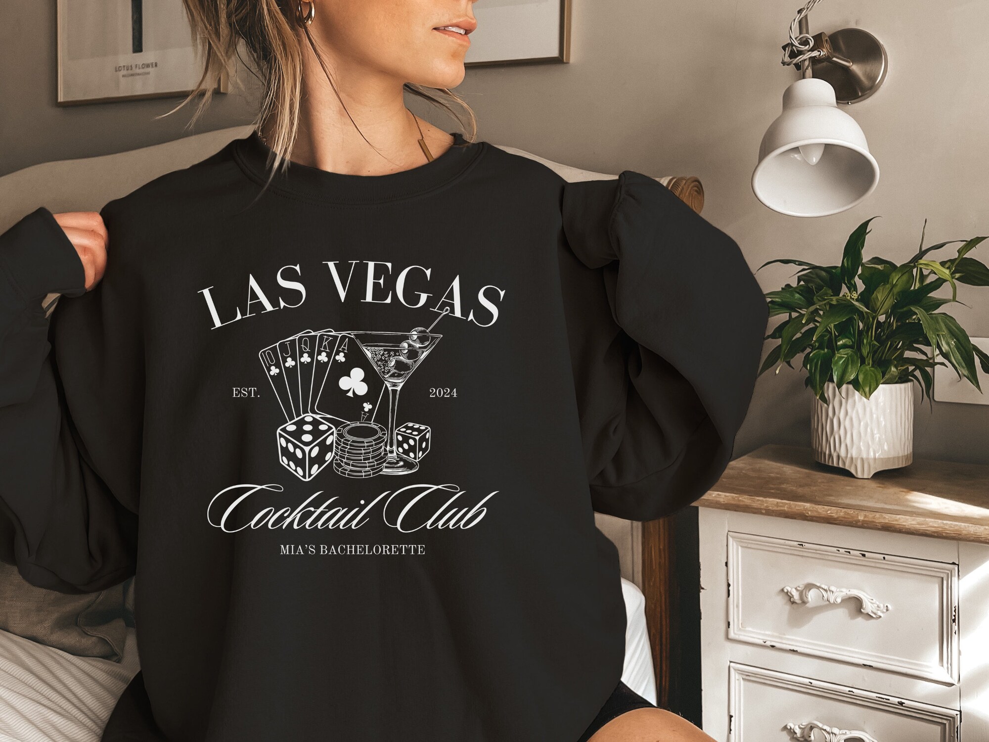 Las Vegas Bachelorette - Custom Bridal Sweatshirt & Gifts image 1