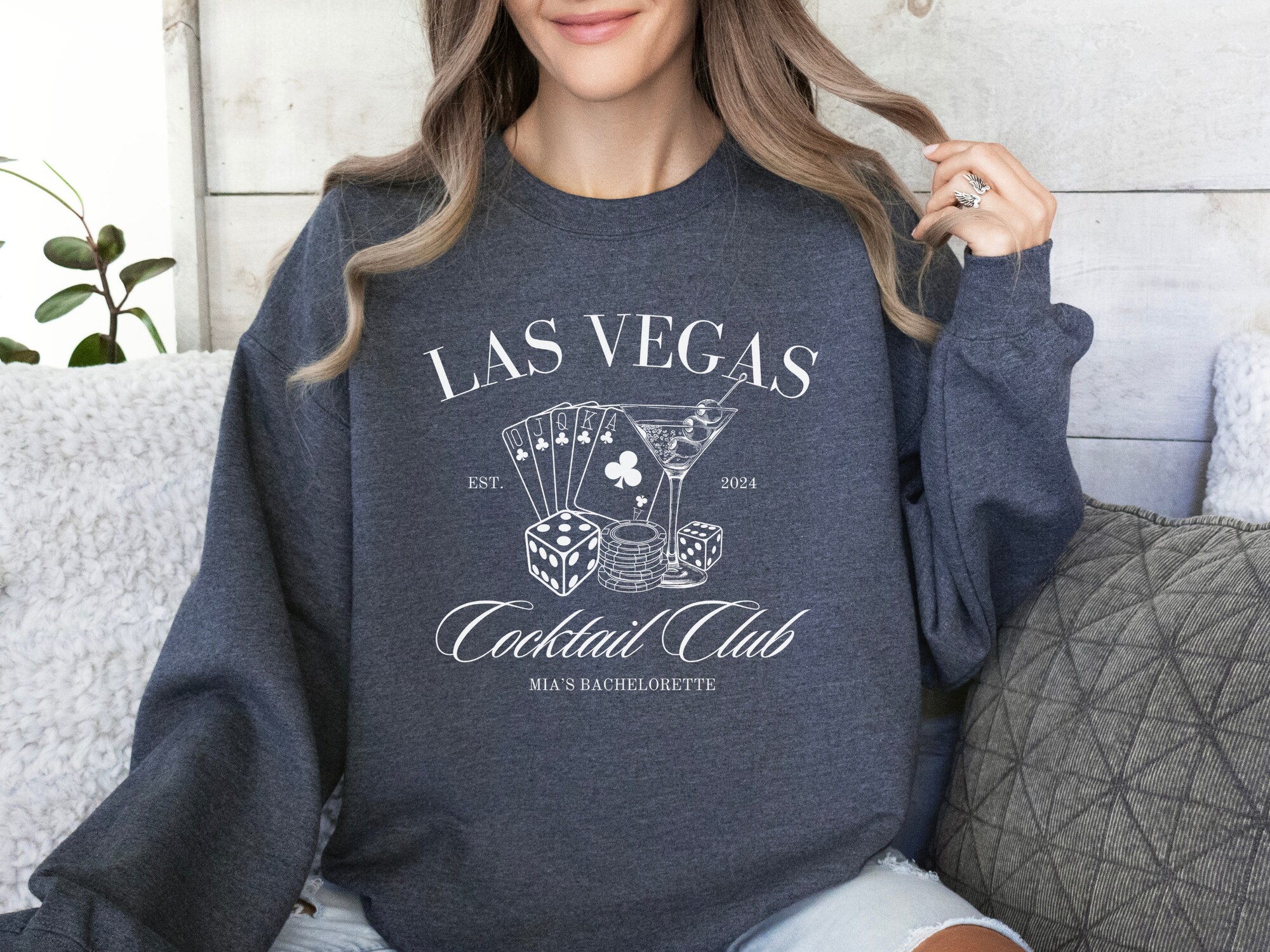 Las Vegas Bachelorette - Custom Bridal Sweatshirt & Gifts image 3