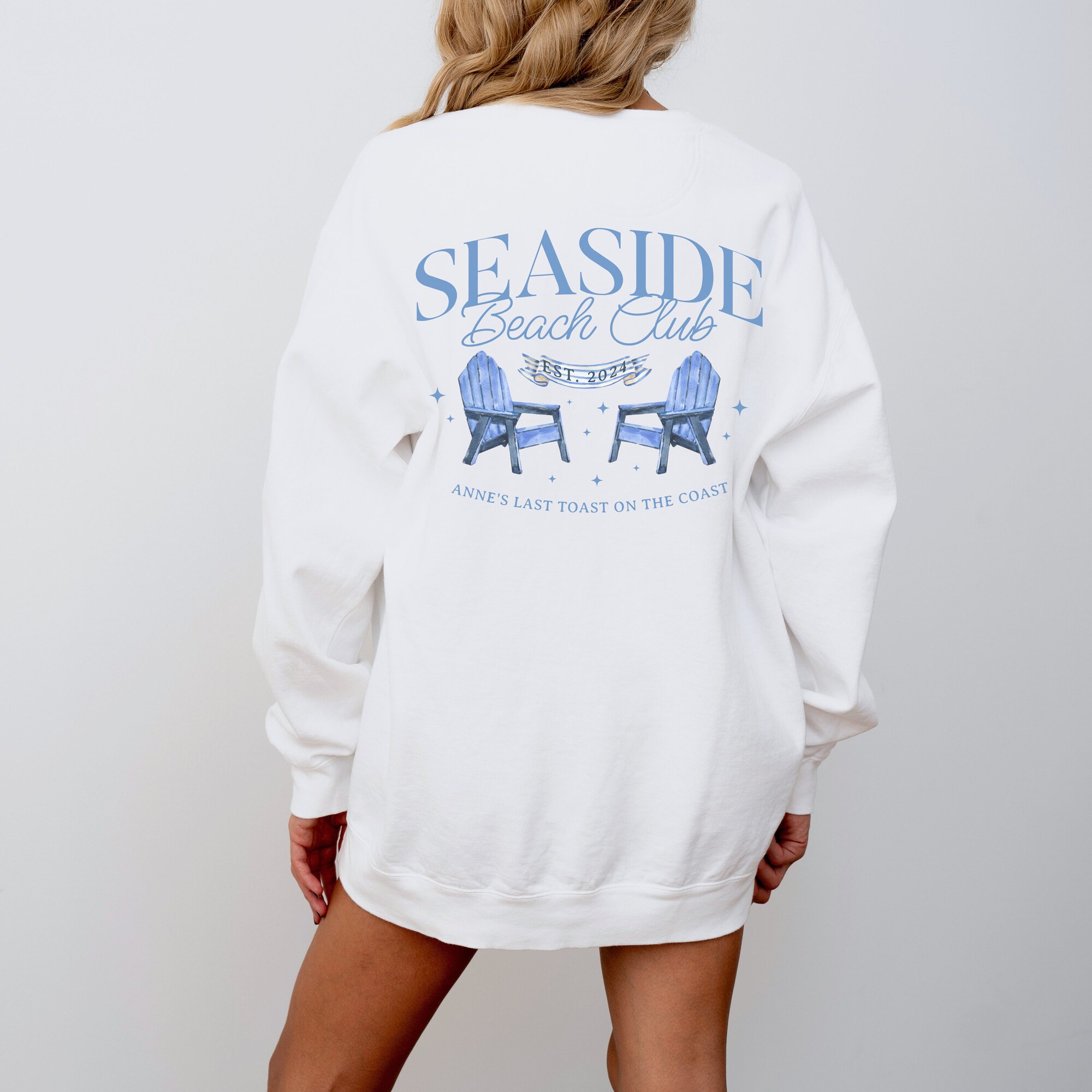 Coastal Charleston Tulum Bachelorette Crewneck Luxury Party Sweatshirt image 4