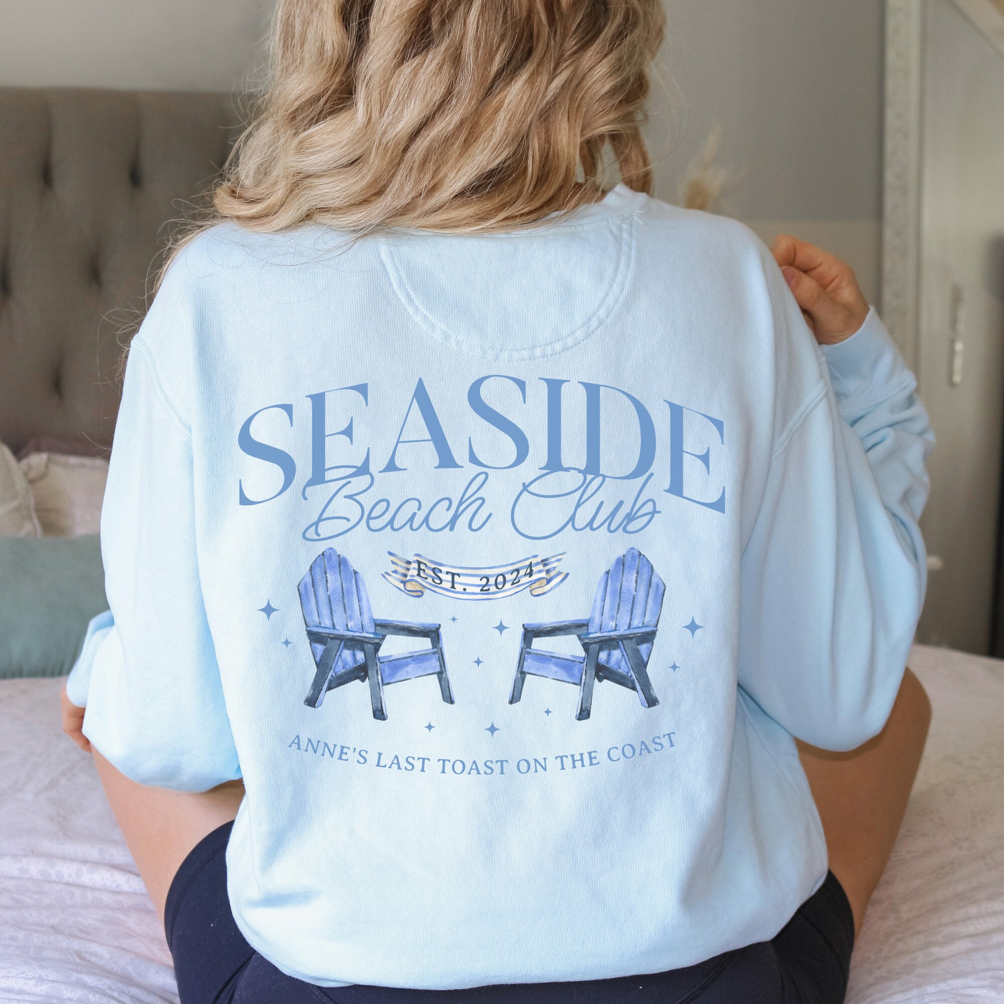 Coastal Charleston Tulum Bachelorette Crewneck Luxury Party Sweatshirt image 6