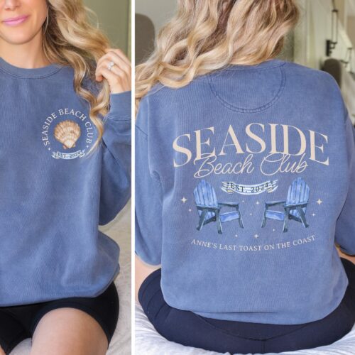 Coastal Charleston Tulum Bachelorette Crewneck Luxury Party Sweatshirt image 0