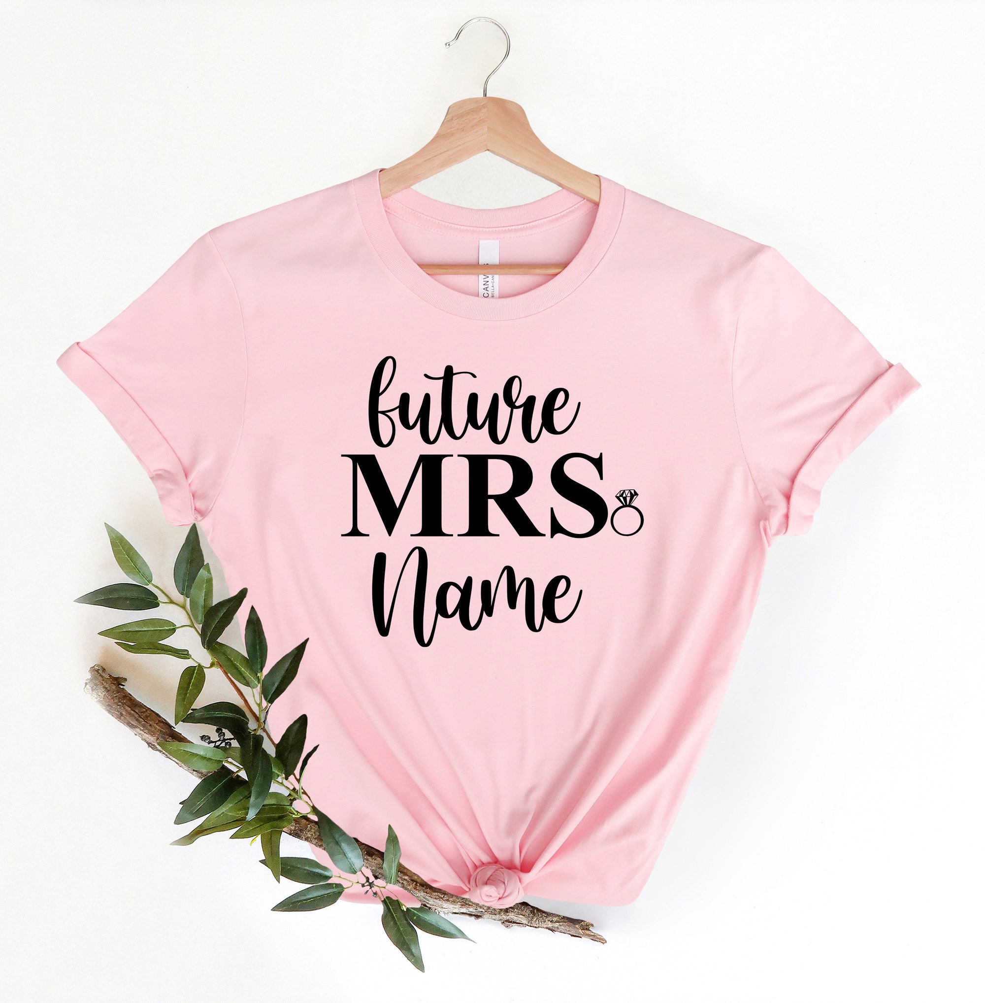 Custom Shirt Future Mrs & Bride-to-Be Bachelorette & Wedding Gift image 2