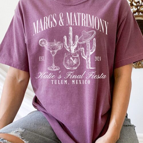 Custom Tequila & Final Fiesta Bachelorette Party Tees image 0