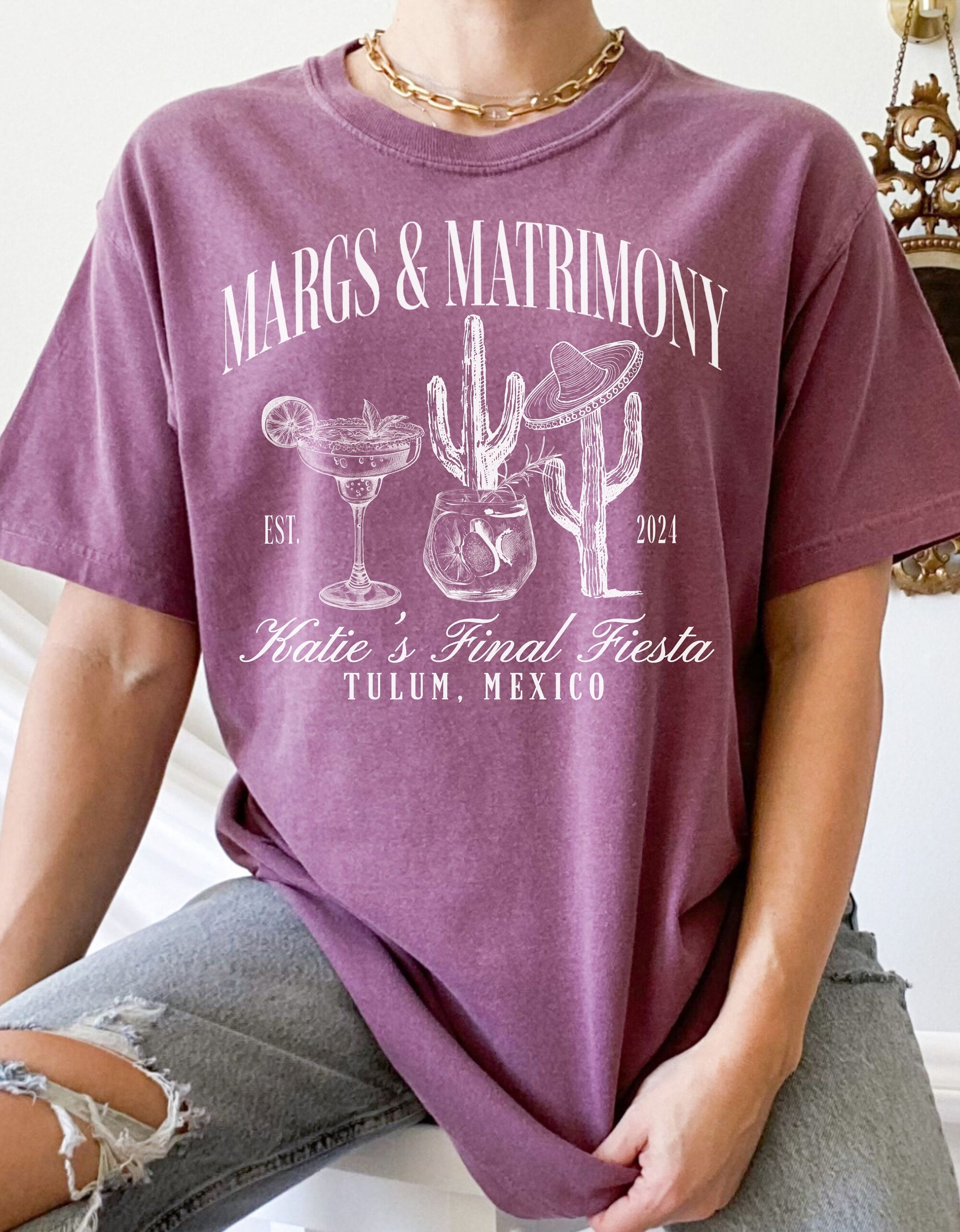 Custom Tequila & Final Fiesta Bachelorette Party Tees image 0