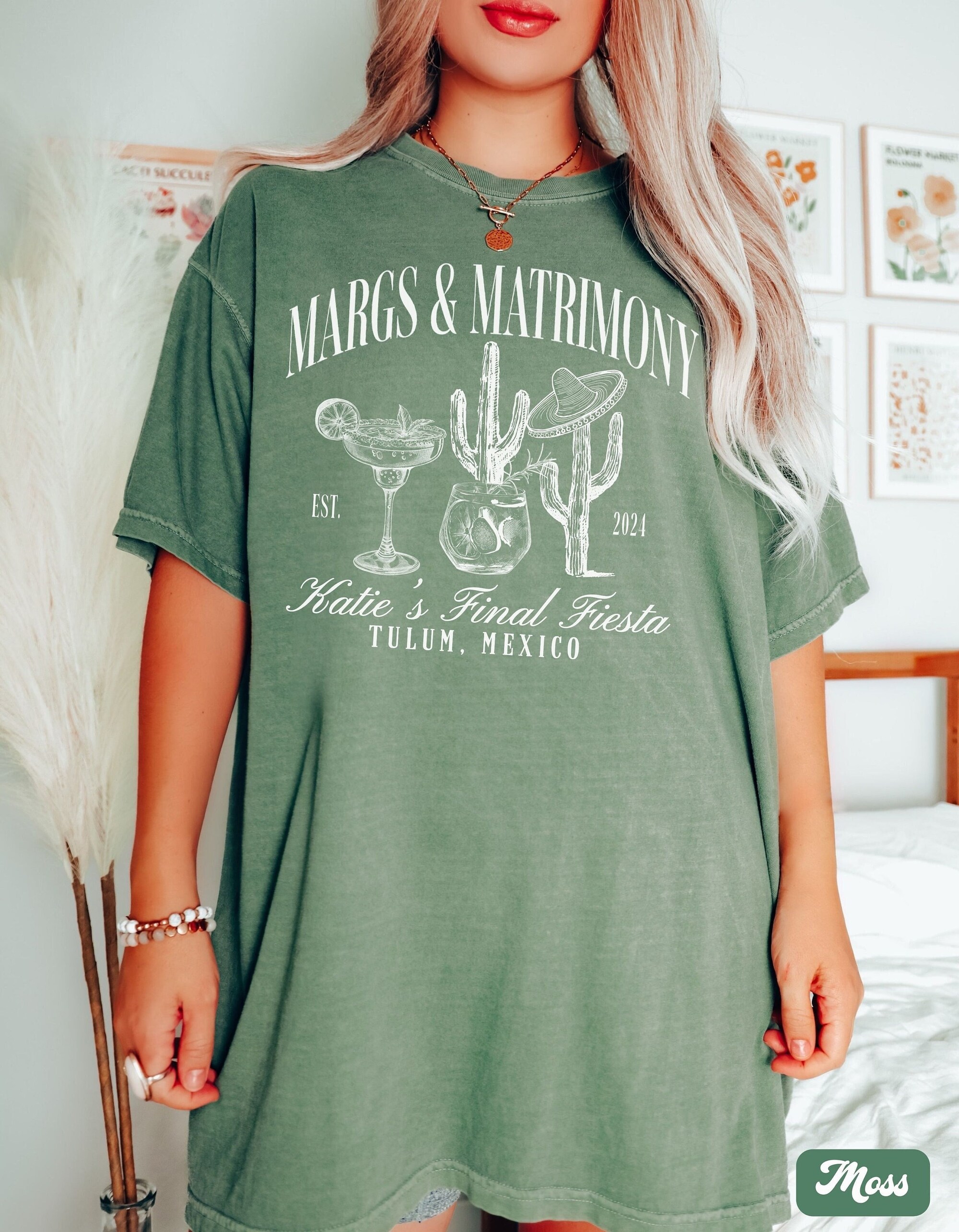 Custom Tequila & Final Fiesta Bachelorette Party Tees image 1