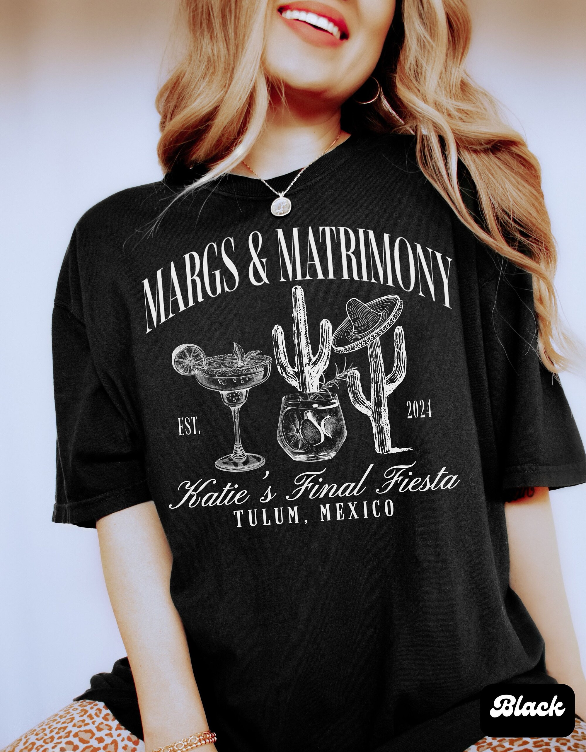 Custom Tequila & Final Fiesta Bachelorette Party Tees image 5