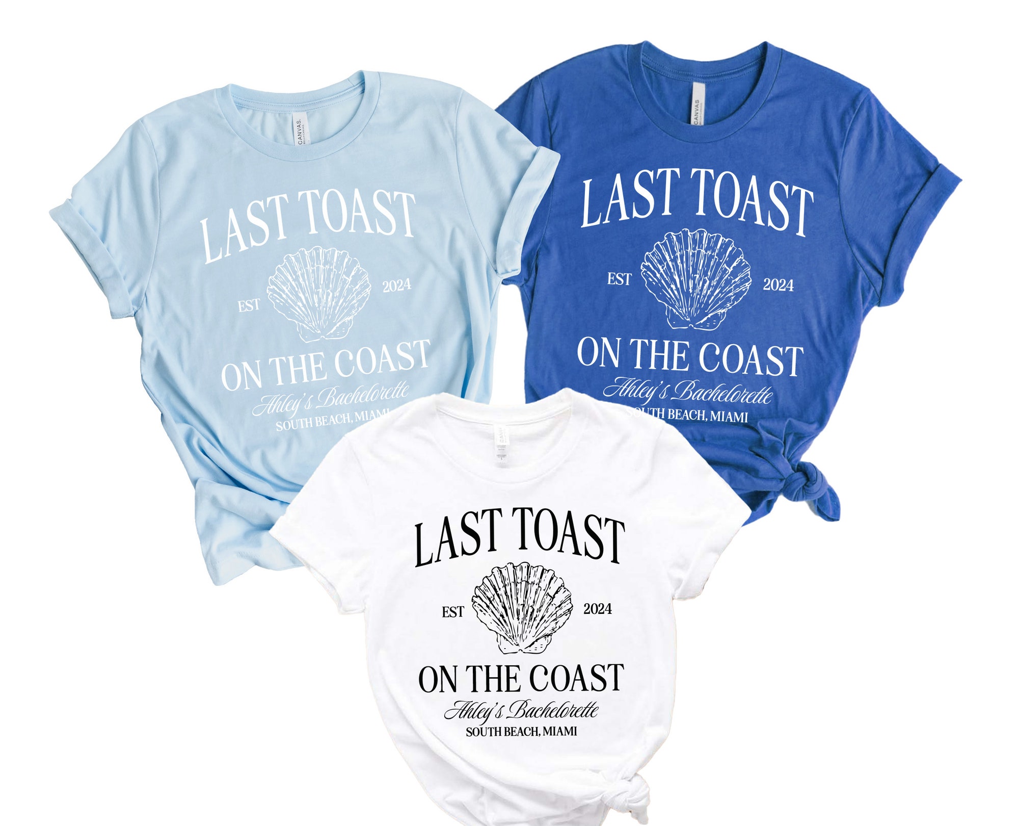 Last Toast Beach Bachelorette: Custom Bridal Tees & Party Shirts image 0
