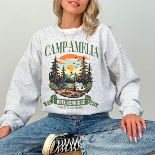 Custom Camp Bachelorette Sweatshirts: Personalized Mountain Gear image 0