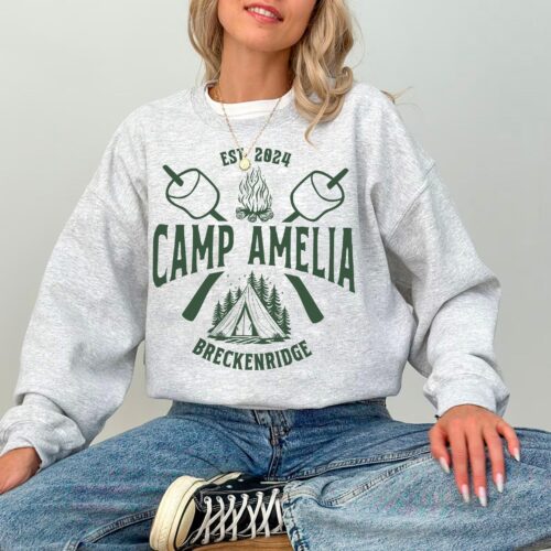 Custom Camping Bachelorette Sweatshirts - Mountain Party Merch image 0