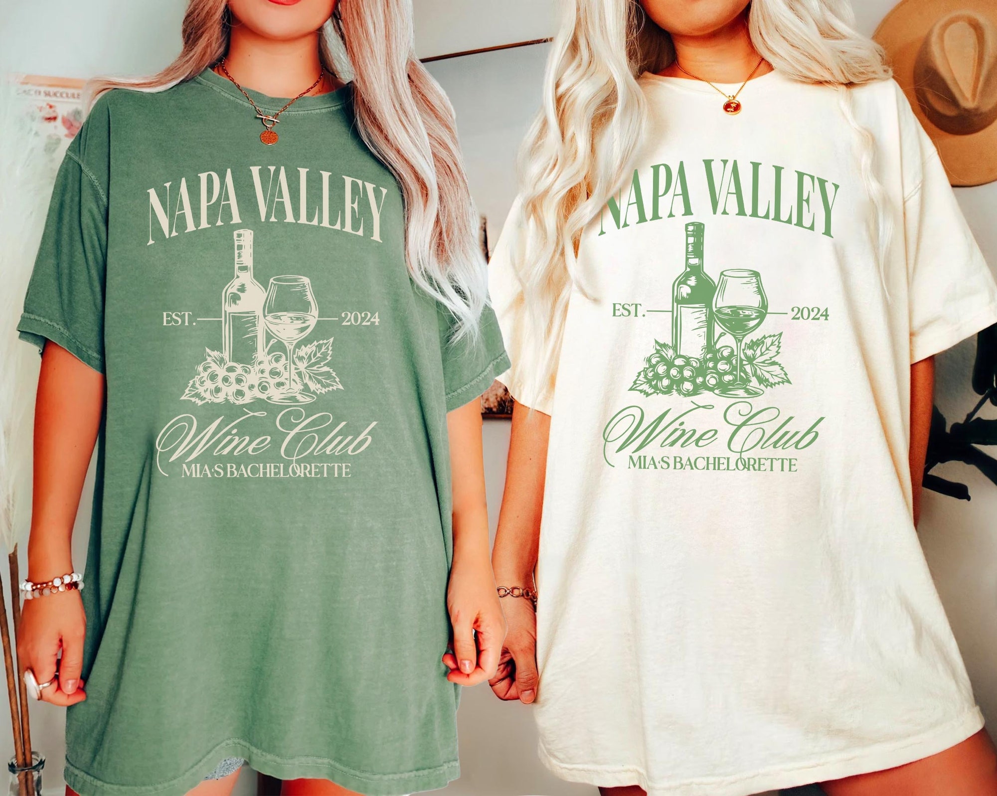 Bride & Bachelorette Wine-Themed Custom Shirts for Tasting Party image 0
