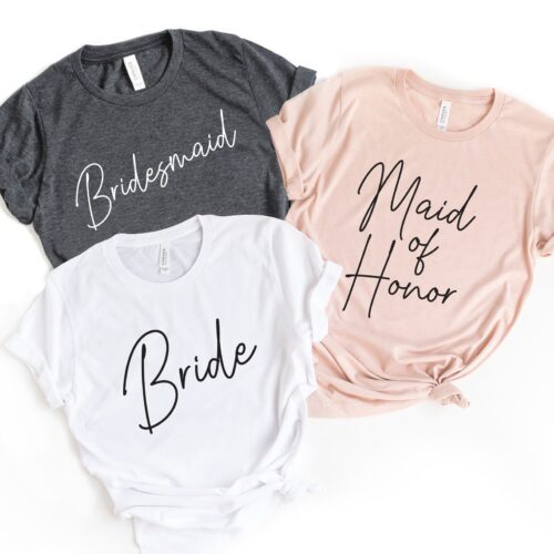 Custom Bachelorette Party Tees: Bride Bridesmaid & Maid of Honor Shirts image 0