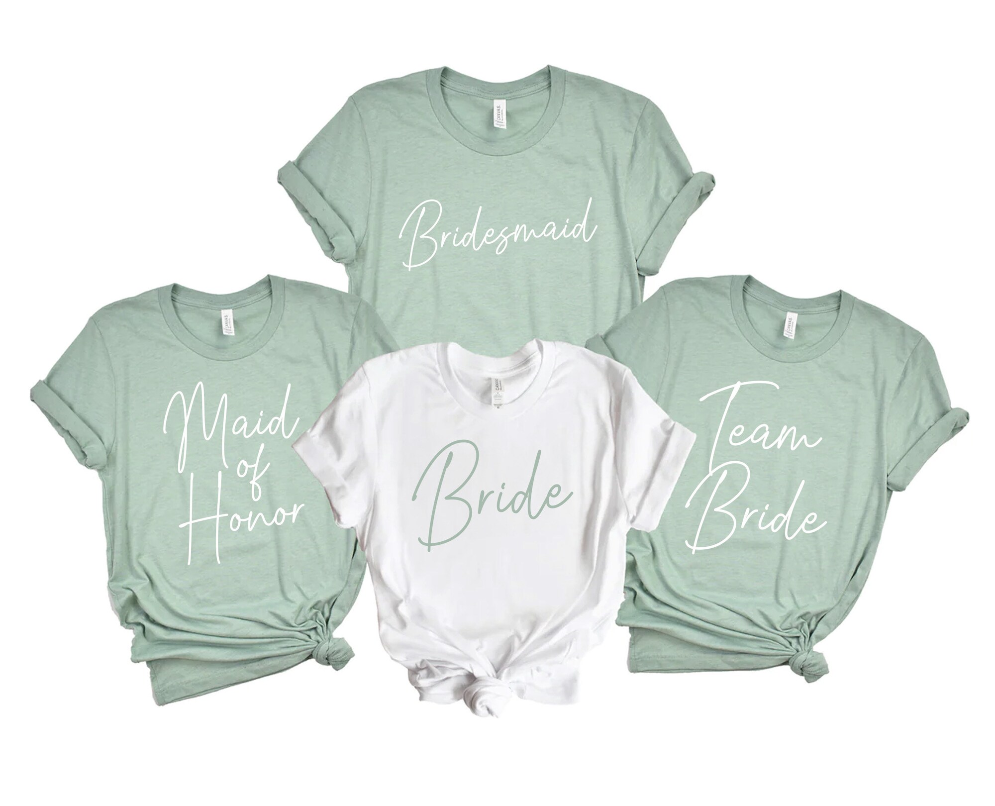 Custom Bachelorette Party Tees: Bride Bridesmaid & Maid of Honor Shirts image 1