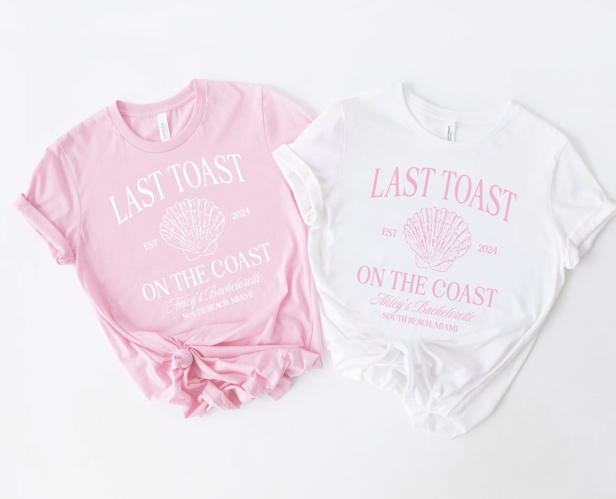 Last Toast Beach Bachelorette: Custom Bridal Tees & Party Shirts image 1