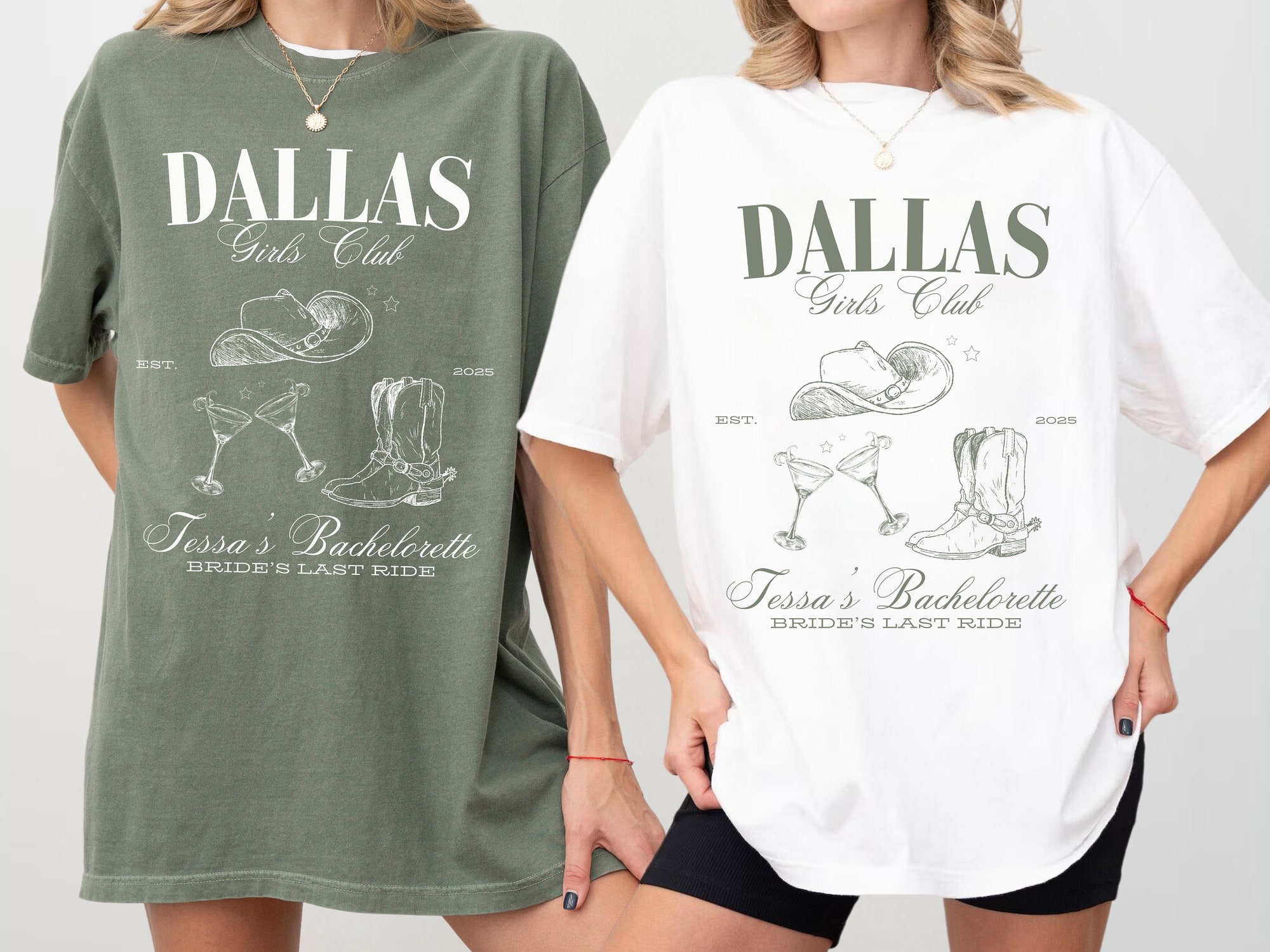 Bachelorette Party Dallas Bach Custom Western Tees & Cowgirl Gifts image 0