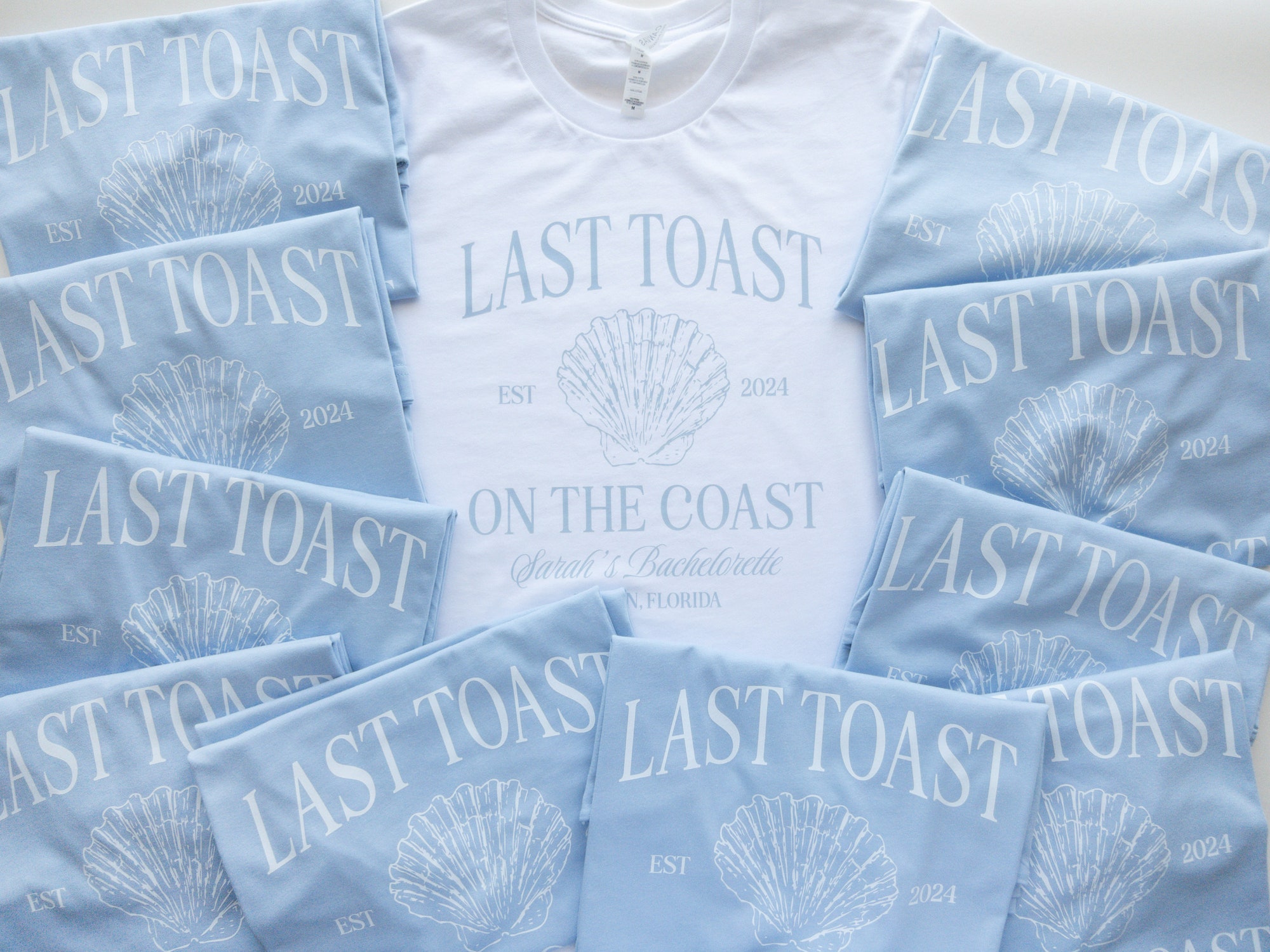 Last Toast Beach Bachelorette: Custom Bridal Tees & Party Shirts image 2