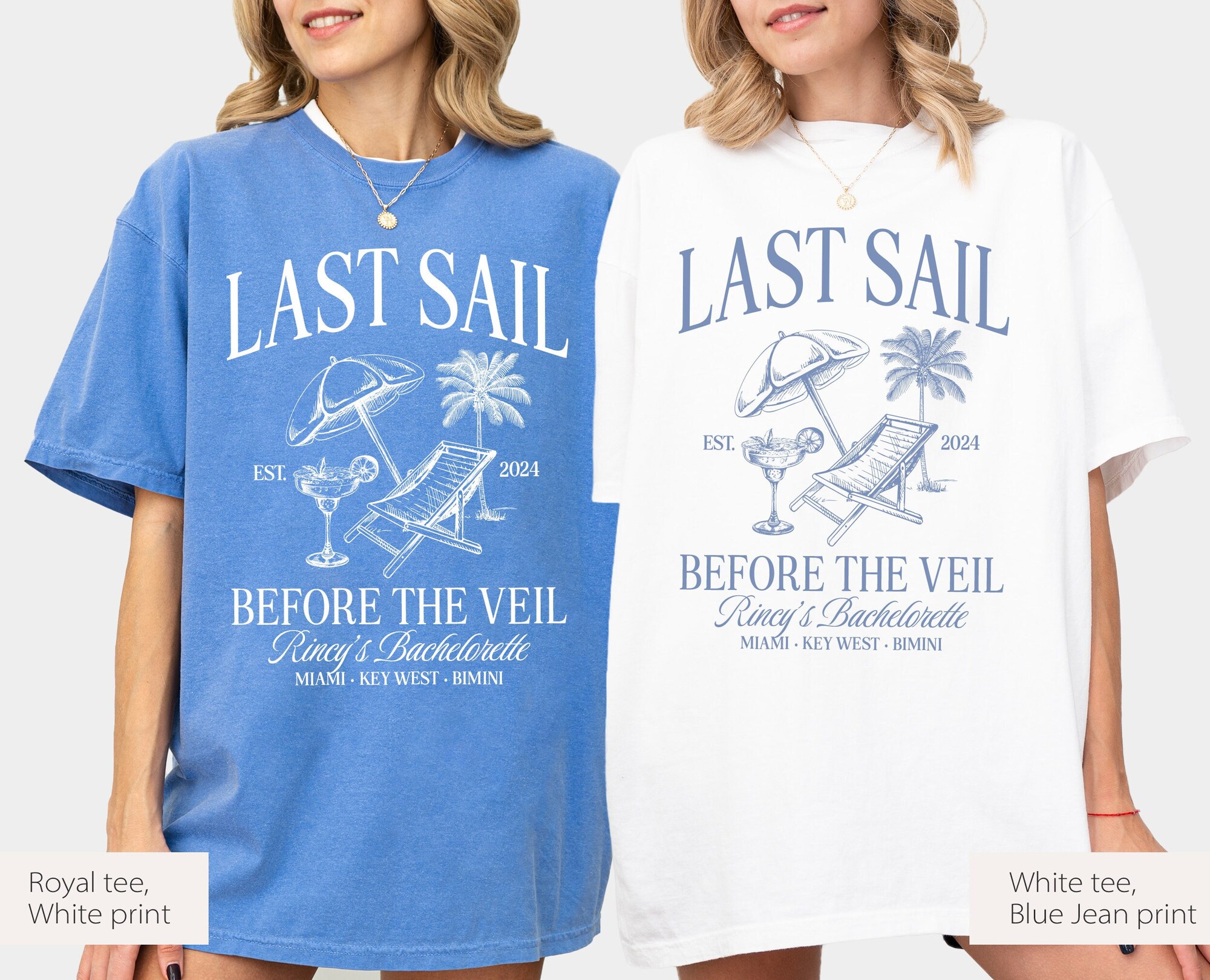 Last Sail Before the Veil: Custom Cruise Bachelorette Shirts image 1