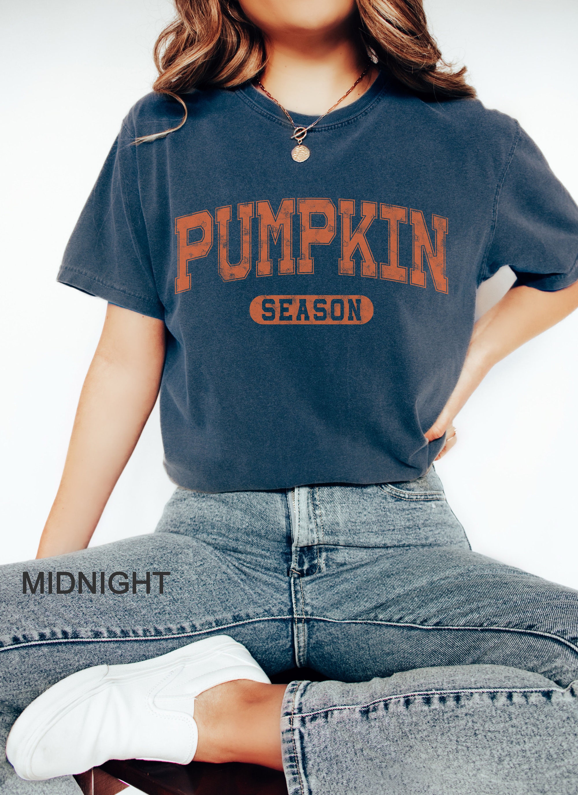 Pumpkin Season Shirt | Retro Comfort Colors Halloween Tee | Funny Spooky Top image 1