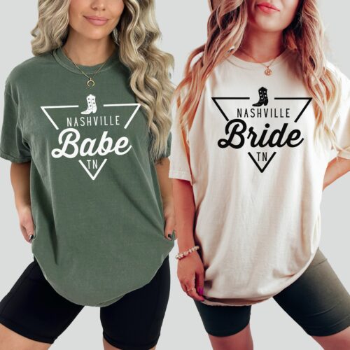 Nashville Bachelorette: Bride & Bridesmaid Shirts Wedding Gifts image 0