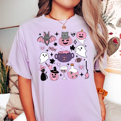 Halloween Doodles Shirt - Cute Halloween Tee for Fall image 0