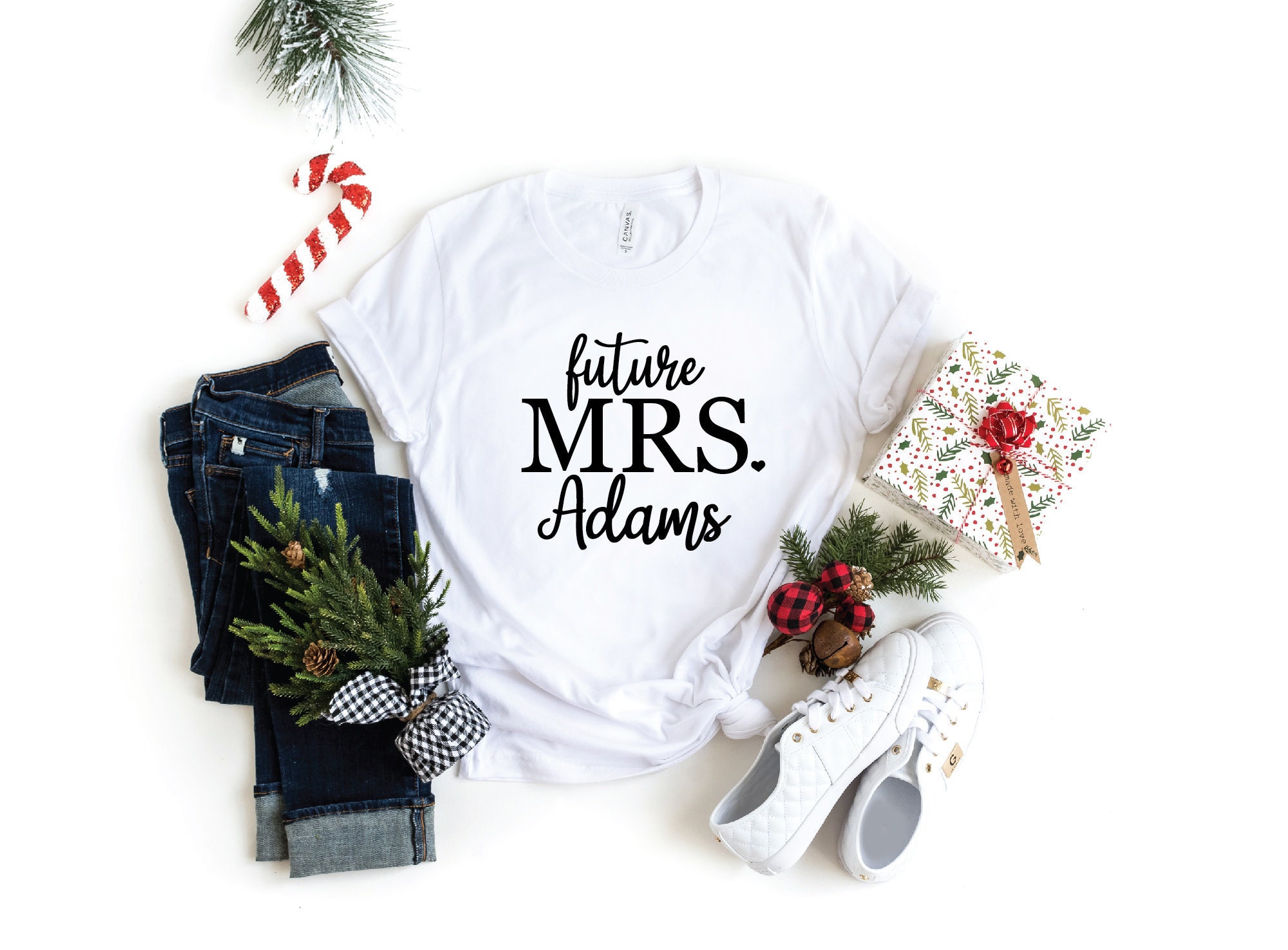 Custom Future Mrs & Valentine's Day Shirts - Bride & Engagement Tees Bachelorette Party image 2