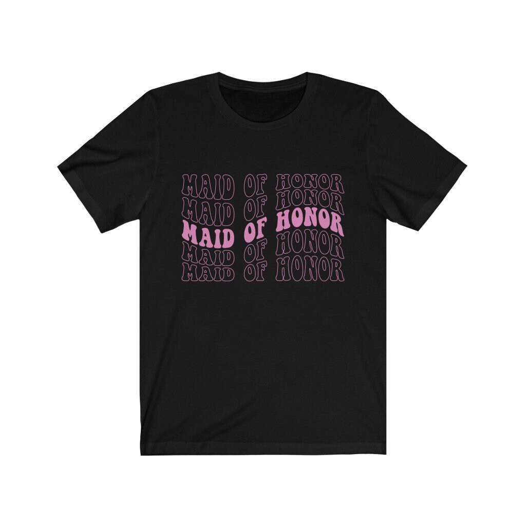 Retro & Boho Maid of Honor: Matching Bachelorette Tees image 2