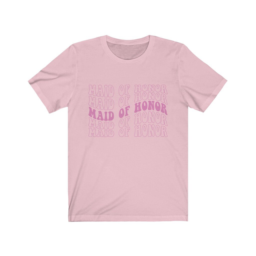 Retro & Boho Maid of Honor: Matching Bachelorette Tees image 3